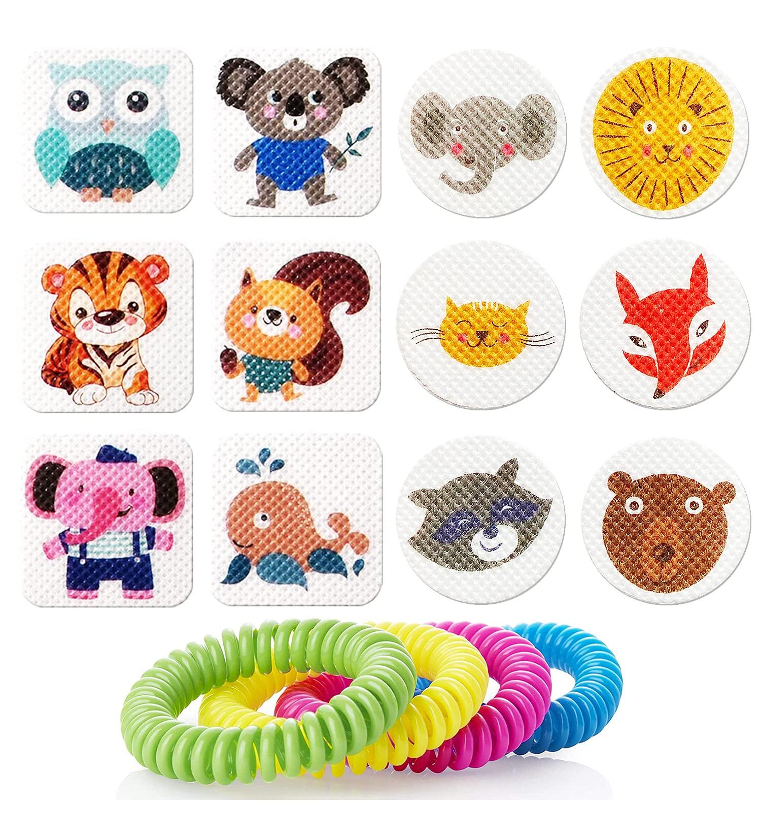 180 Pack Natural Mosquito Patches Stickers + 4 Bracelets | Plant-Based Insect Repellent for Kids & Adults | Indoor Outdoor Travel Protection - Buy Online on GoSupps.com
