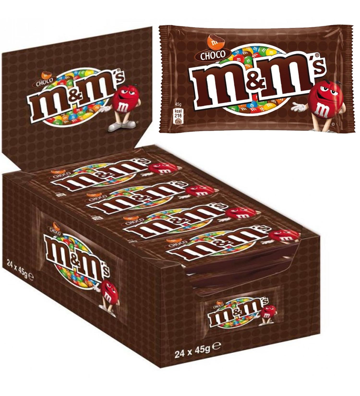 M&M's 1 x Brown Chocolate M&M'S Bars (milk chocolate M&M'S dragees) 45g