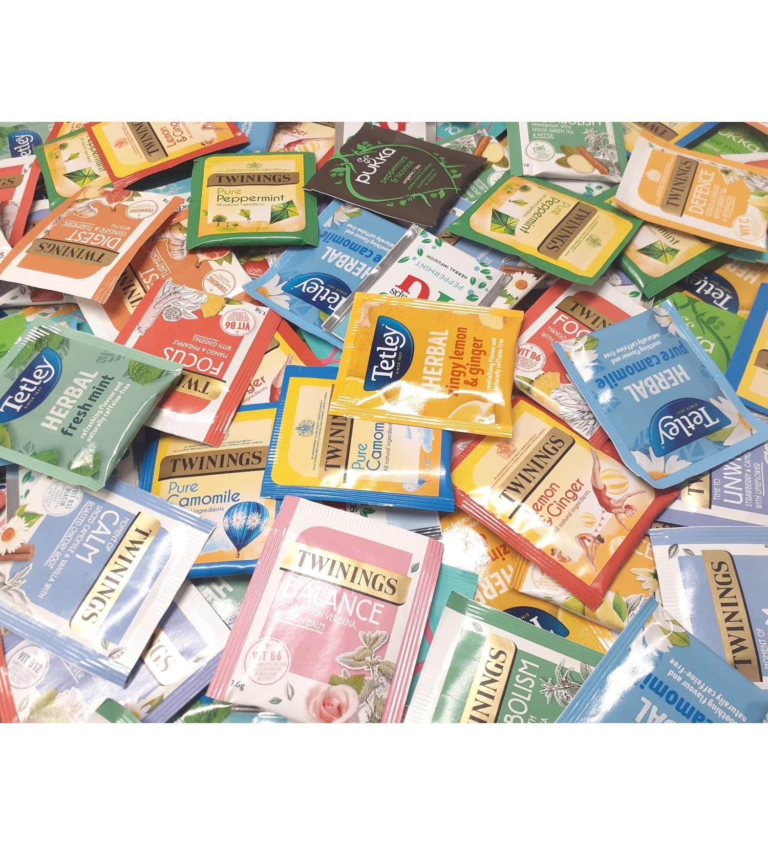 Refill Pack Enveloped Tea Bags Large Selections of Classic Black Fruit Herbs Green Decaf Healthy Caffeine Free Popular Flavours Blends (HERBS TEA x30 Tea envelopes) HERBS TEA x30 Tea envelopes - Buy Online on GoSupps.com