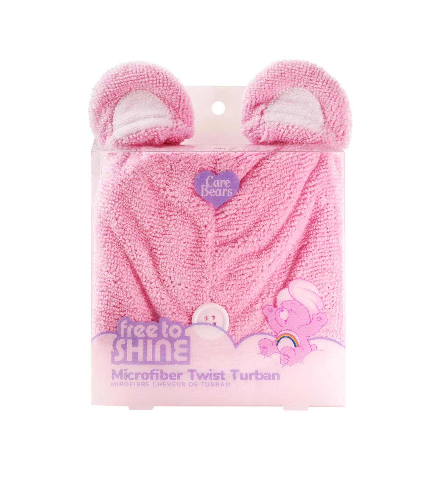 Care Bears Microfiber Hair Towel Wrap - Cheer Bear Quick Dry Turban for Wet Hair Lightweight & Absorbent - Pink | International Shipping Available - Buy Online on GoSupps.com