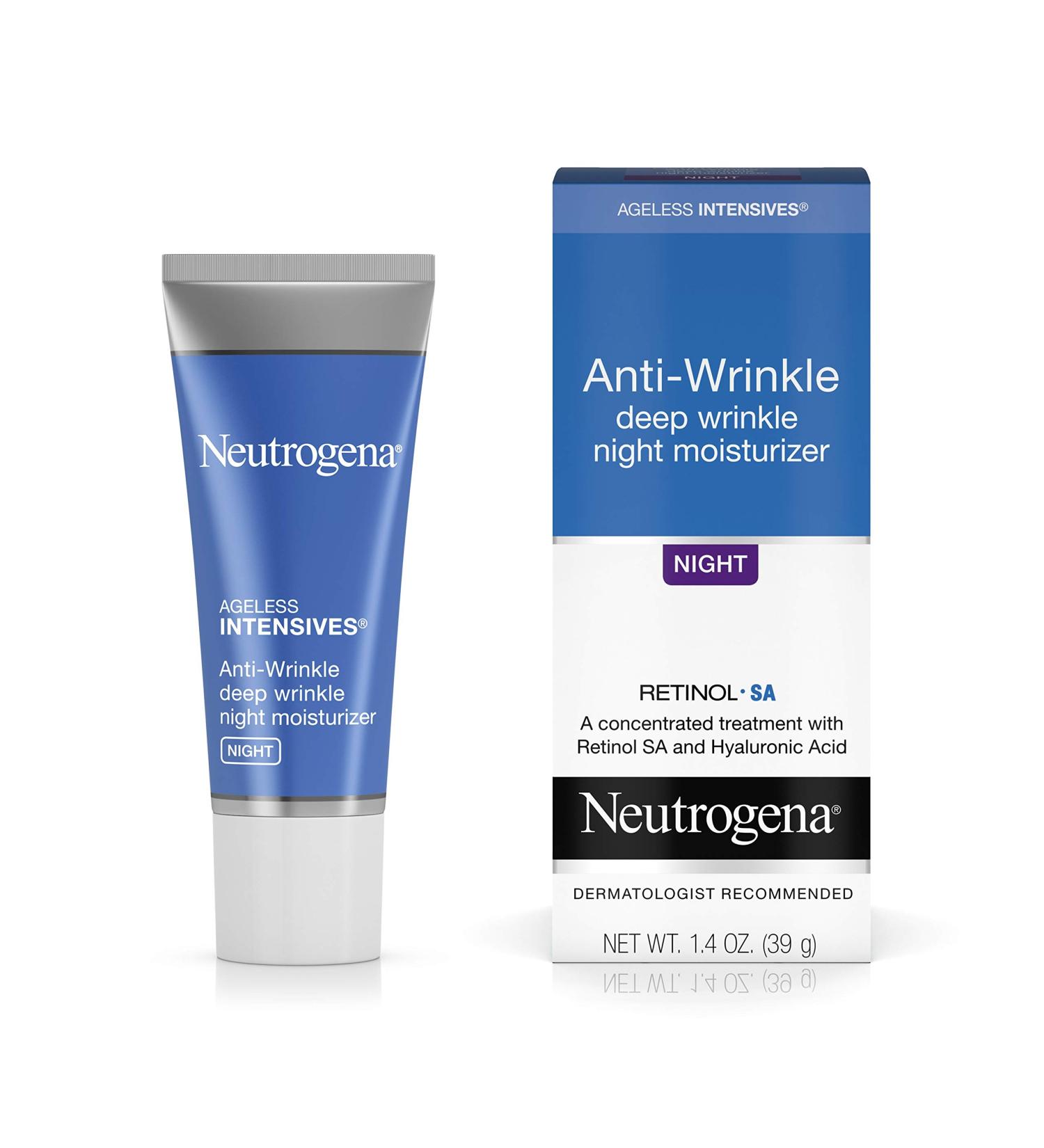 Neutrogena Ageless Intensives Wrinkle Night Cream 1.4 oz - Buy Online on GoSupps.com