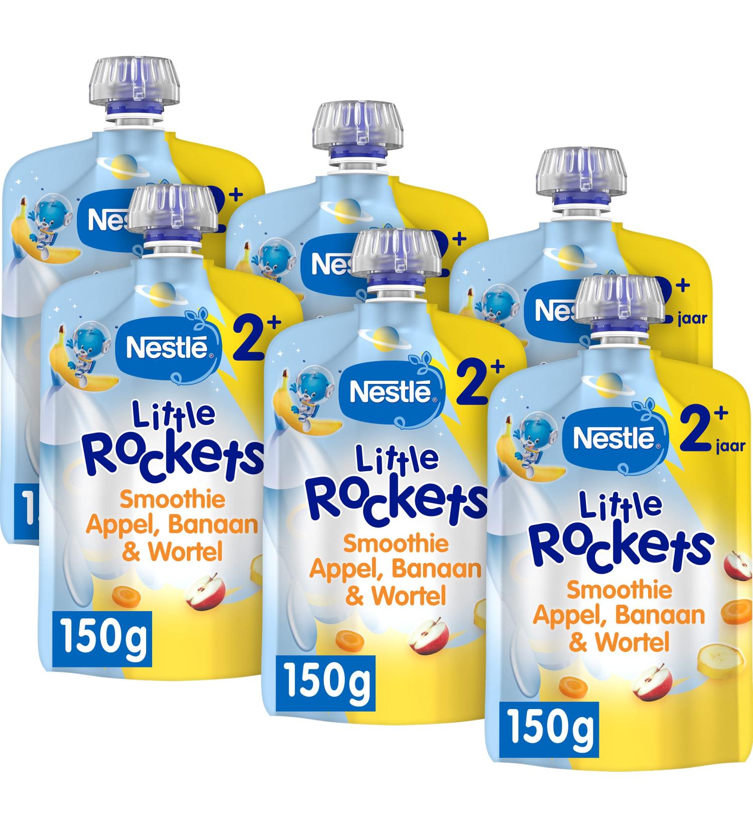 Nestl Netherlands Nestl Little Rockets Smoothie Apple Banana Carrot From 2 years 6 pieces