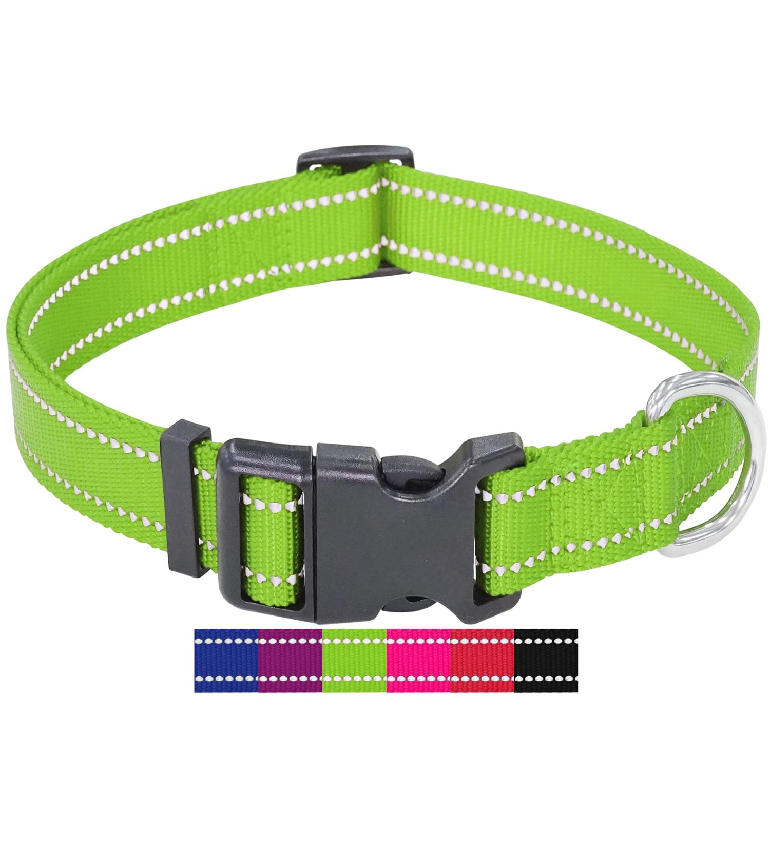 Dey Premium Reflective Dog Collar - Adjustable Nylon for Small & Large Dogs | Many Colors & Sizes | Perfect for Puppies & Cats - Buy Online on GoSupps.com