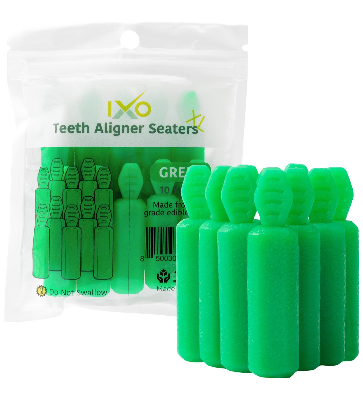 IXO XL Aligner Seater Chewies for Invisalign Trays - Mint Scent 10-Pack - Buy Online on GoSupps.com