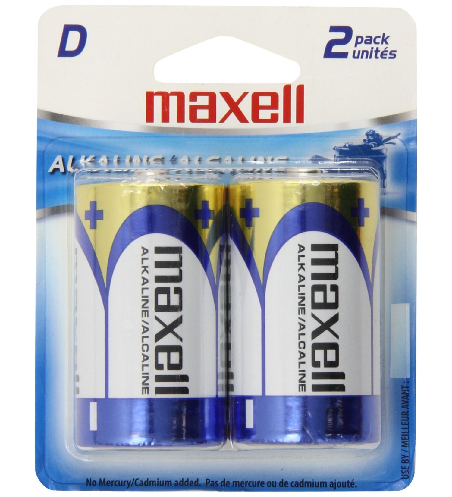 Buy Maxell 723020 Alkaline Battery D Cell 2-Pack | Long-lasting Power | Fast International Shipping - Buy Online on GoSupps.com