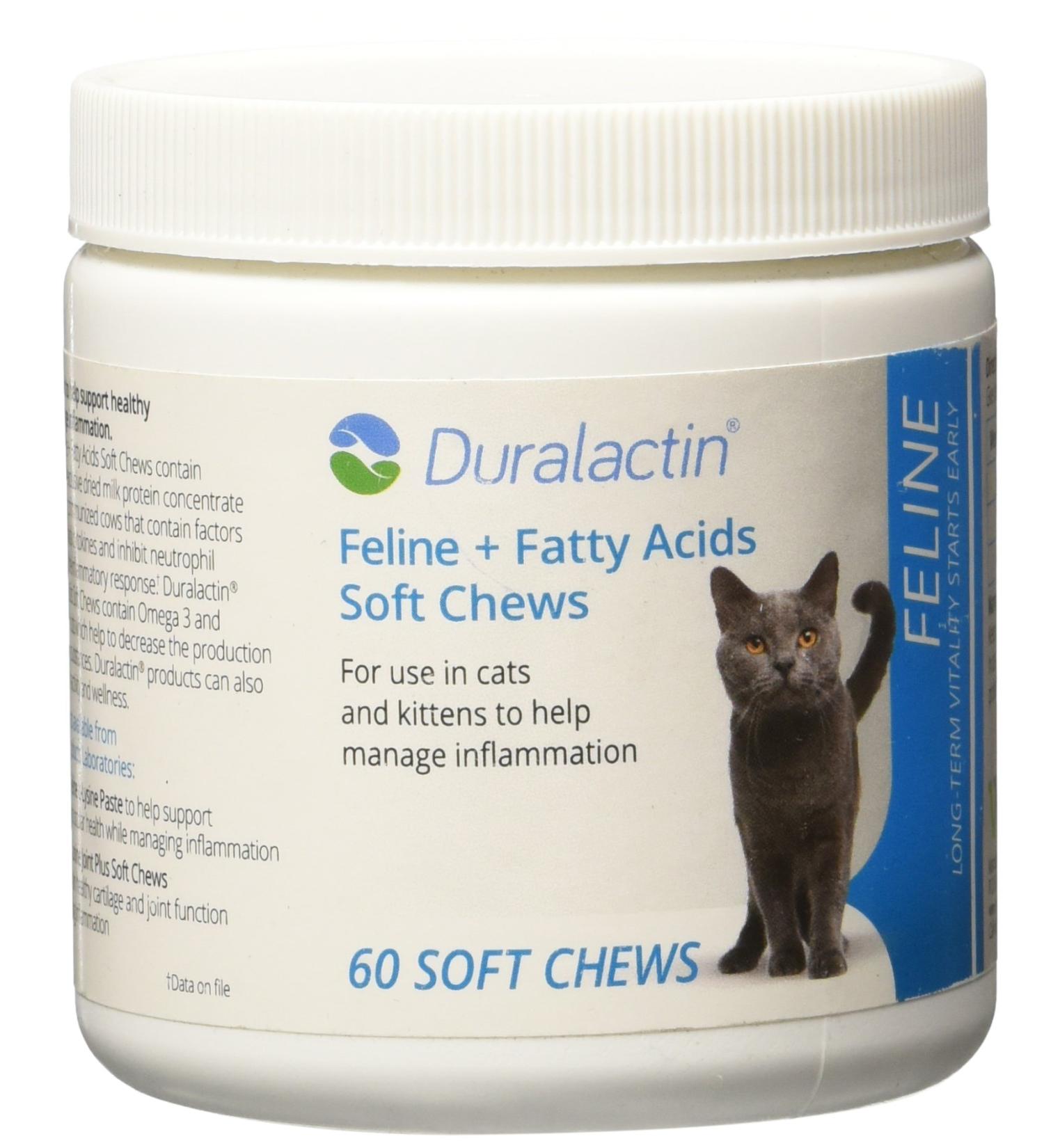Duralactin Feline Plus Fatty Acids (60 Soft Chews)