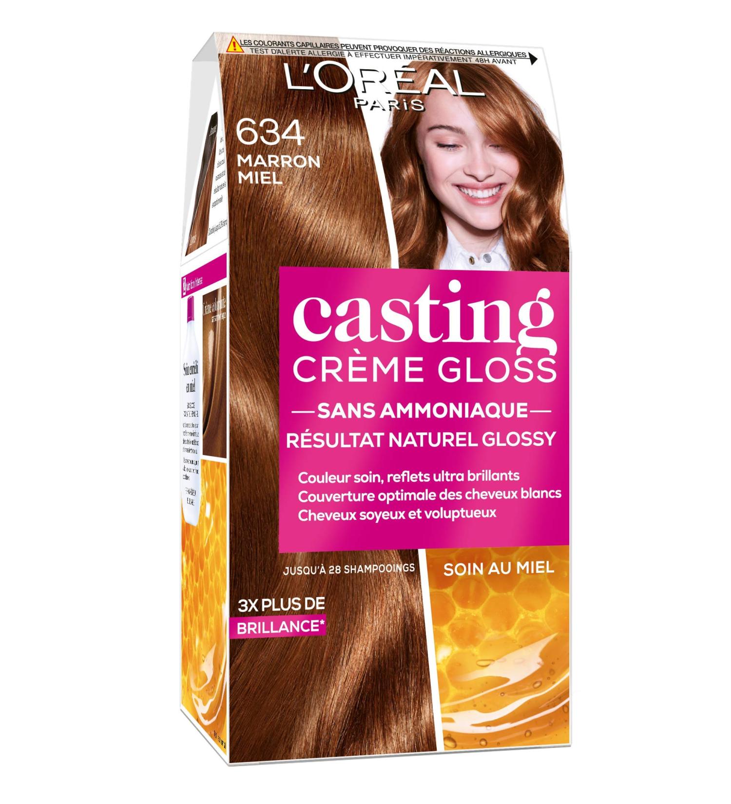L'Or al Paris Casting Cr me Gloss Coloration Cheveux Ton Sur Ton Sans Ammoniaque 634 Marron Miel - Buy Online on GoSupps.com