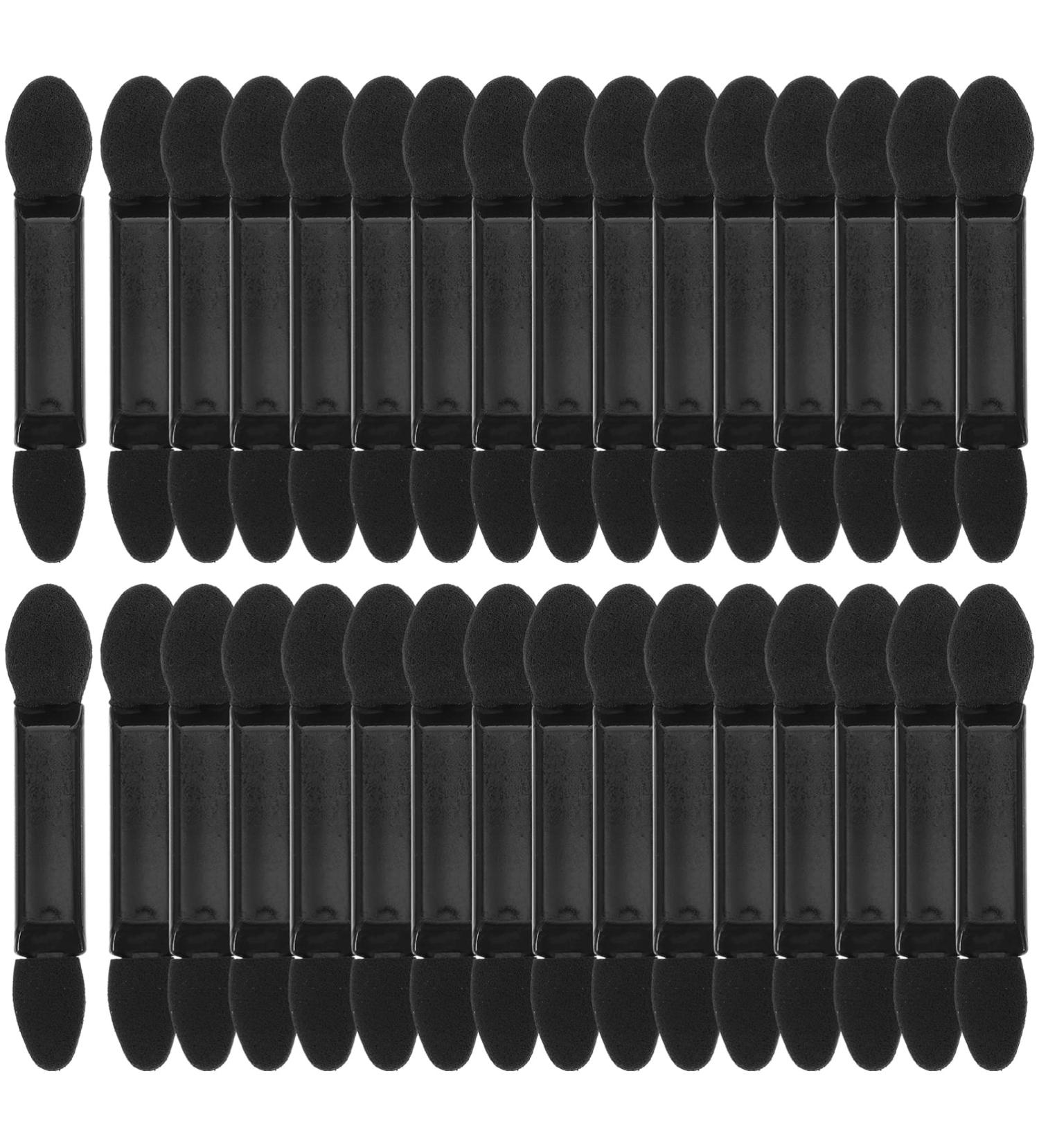 Lurrose Black Eyeshadow Sponge Brushes - 100pcs Double Sided Applicators for Home & Travel - Buy Online on GoSupps.com