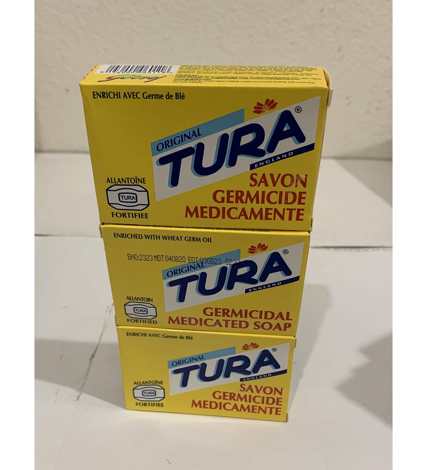Tura Germicidal Medicated Soap 65g - Pack of 3 Bars - Buy Online on GoSupps.com