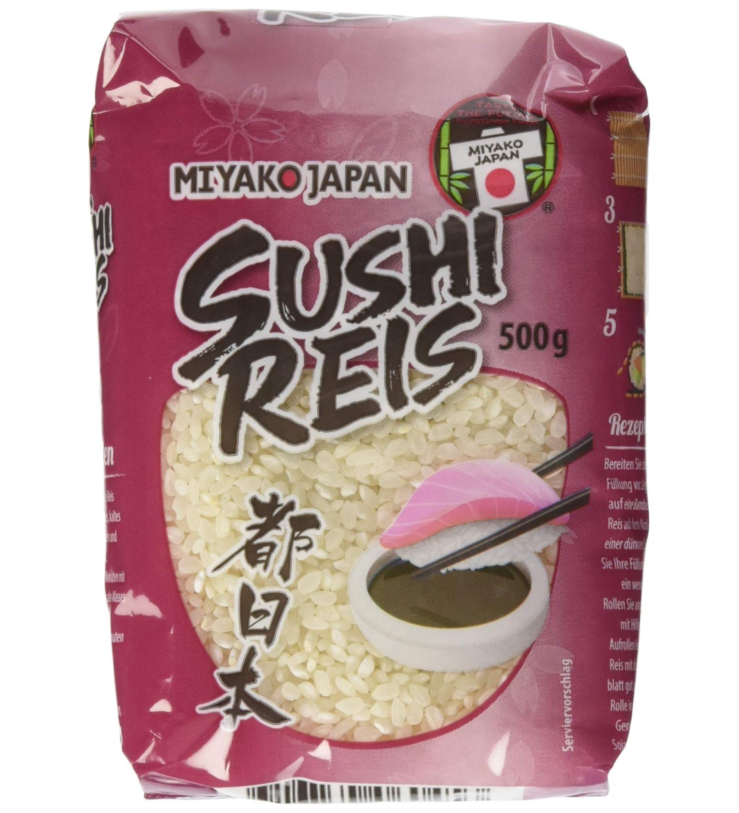 Buy MIYAKO Sushi Rice - Round Grain 8 Pack (8 x 500g) | Premium Quality for Authentic Sushi Making | Fast International Shipping - Buy Online on GoSupps.com