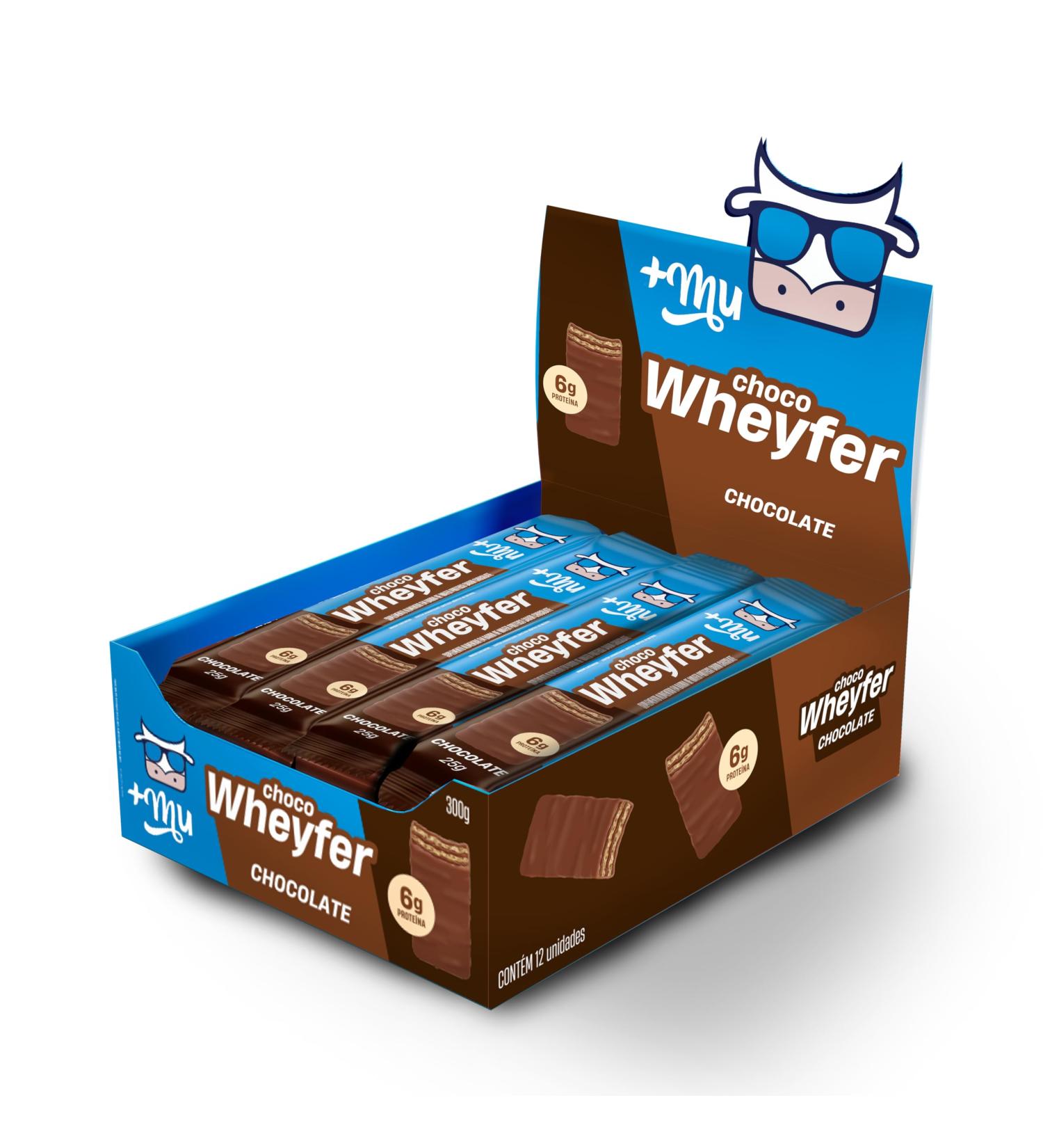+Mu Chocowheyfer Protein Chocolate Flavor - Display with 12 Units - 300g - Buy Online on GoSupps.com