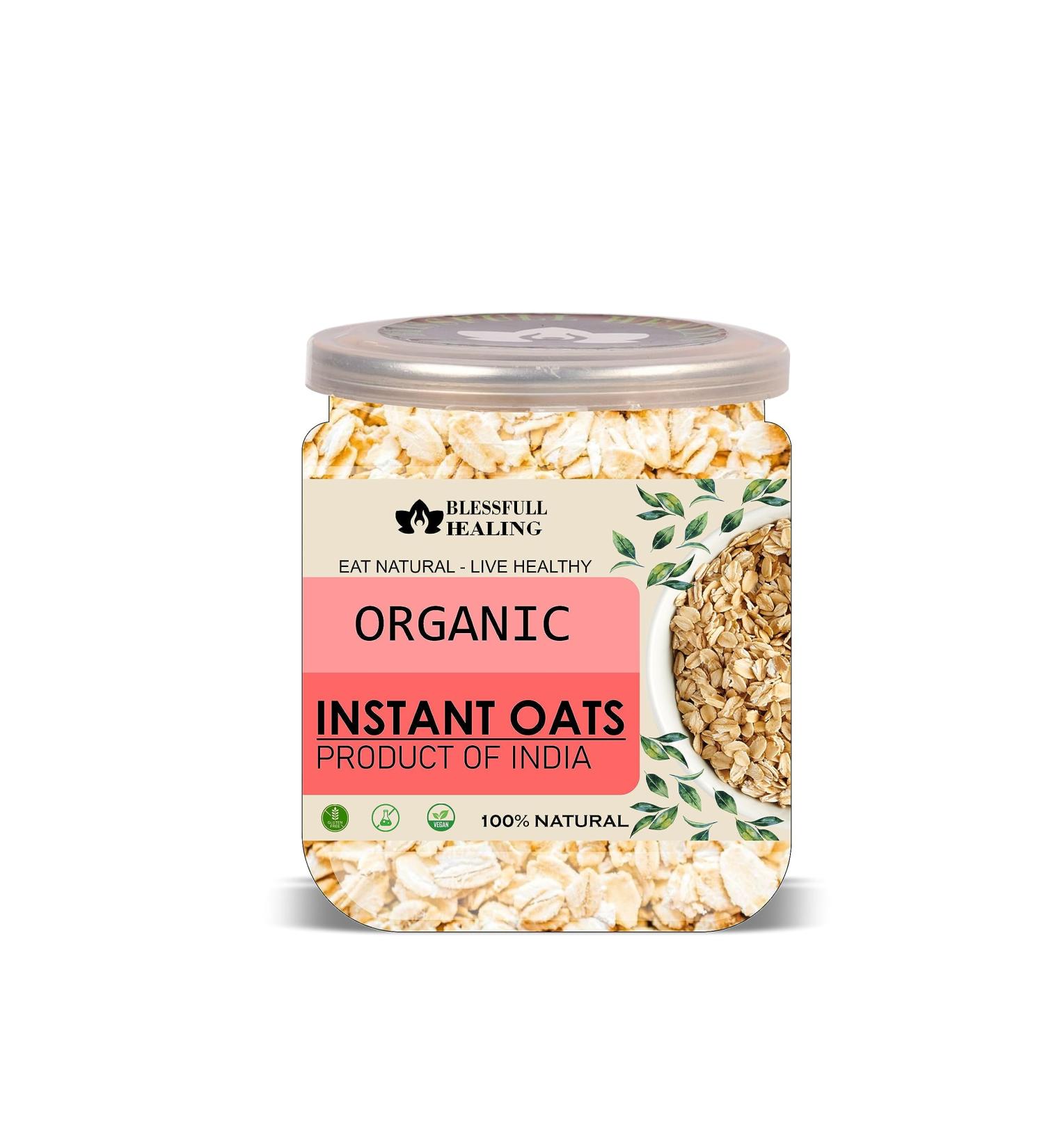 Blessfull Healing Organice Instant Oats 1 lb (453 Gram) - Buy Online on GoSupps.com
