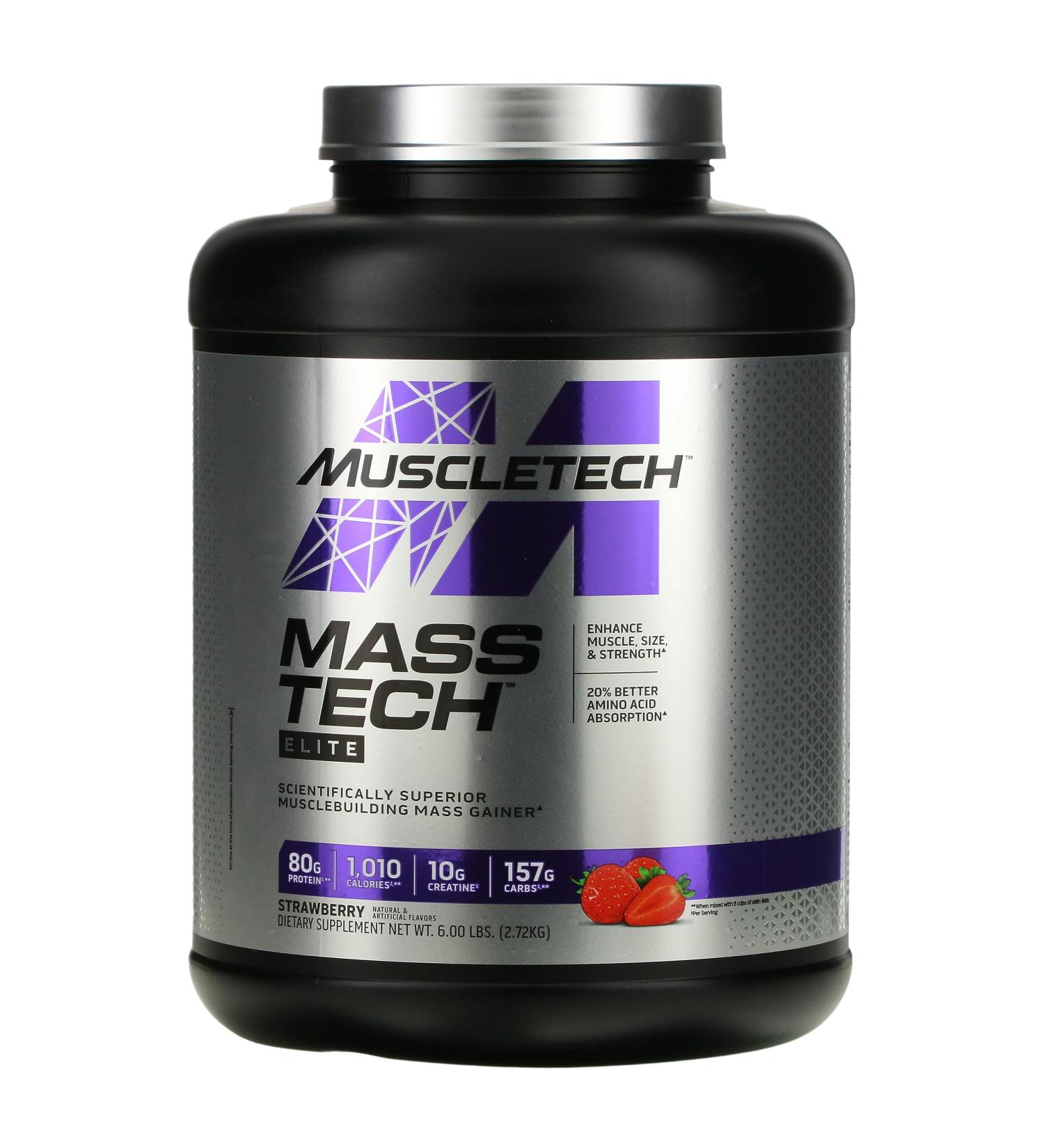 MuscleTech Mass Tech Elite Strawberry 6 lbs (2.72 kg)
