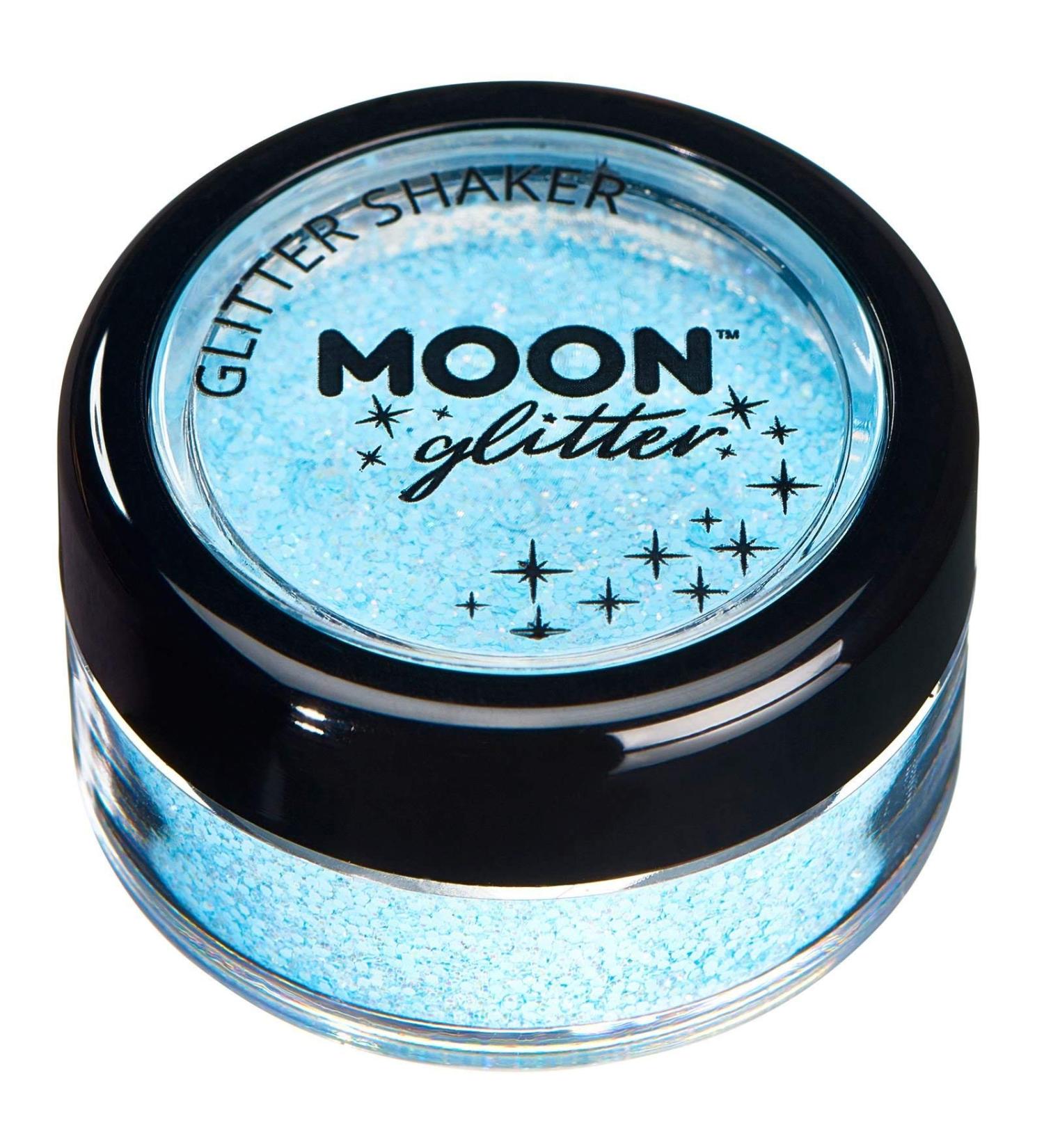 Pastel Glitter Shakers by Moon Glitter - 100% Cosmetic Glitter for Face Body Nails Hair & Lips - Baby Blue 0.10oz - International Shipping Available - Buy Online on GoSupps.com