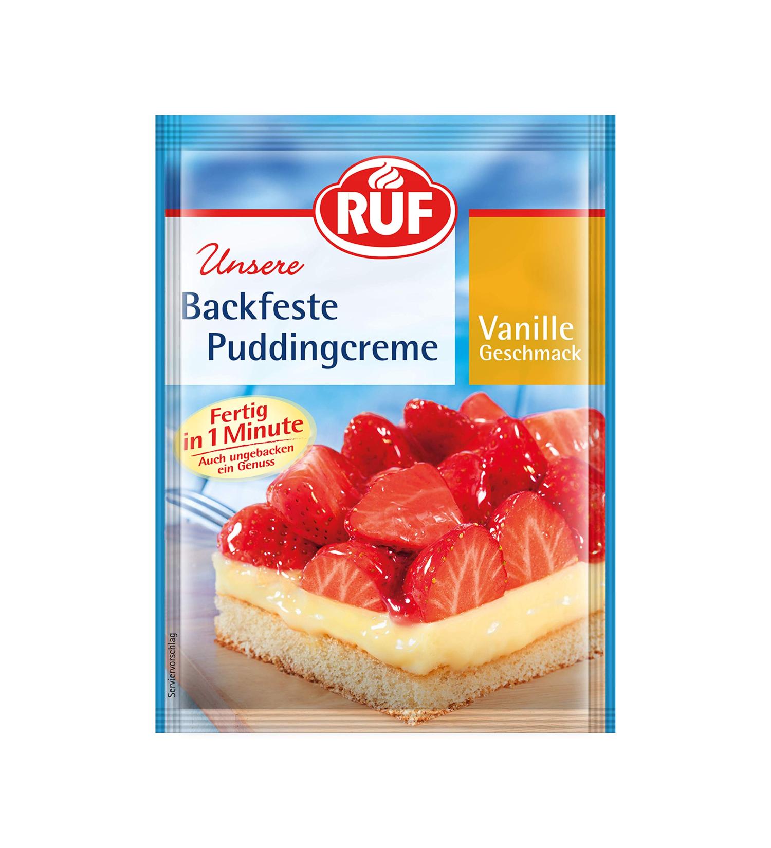 Call Backproof Vanilla Pudding Cream - Gluten-Free Quick Preparation for Strawberry Cakes & Fruit Tarts - 42g Pack - Buy Online on GoSupps.com