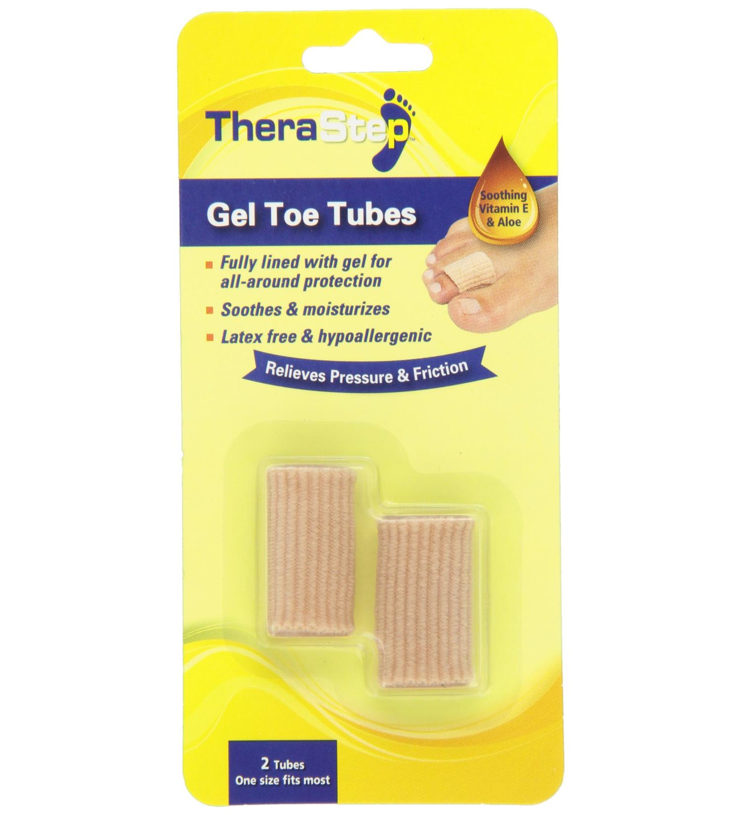 Therasteps Gel Toe Tubes - 2 Count | Relieve Pain and Discomfort - Buy Online on GoSupps.com