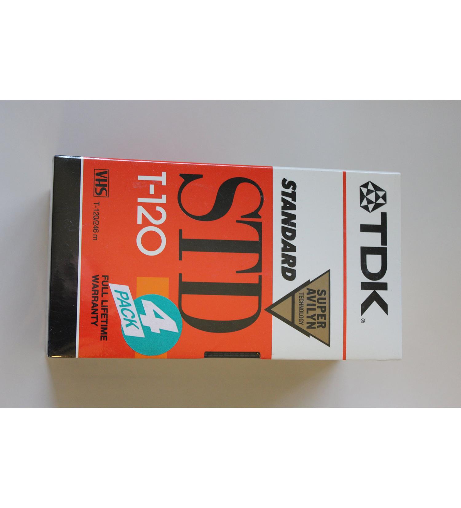 TDK Video Tape T120  Pk/4 (T-120RVS4) - Buy Online on GoSupps.com