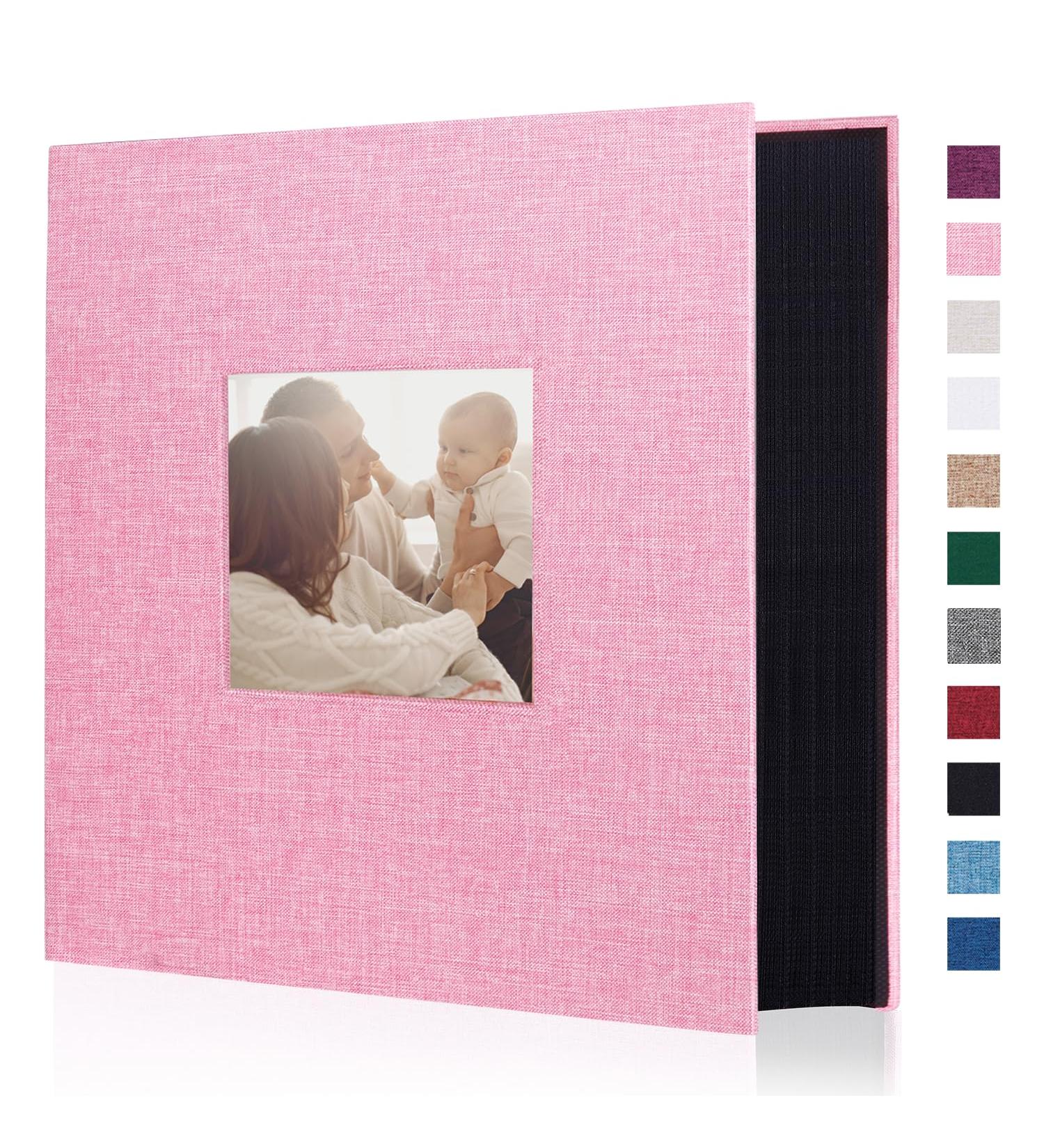 Miaikoe Photo Album 6x4 600 Pockets Slip in Large Capacity Album for Family Wedding Anniversary Linen Album Book Holds 600 Horizontal and Vertical 10x15cm Photos(600 Pockets Pink) 600 Pockets Pink - Buy Online on GoSupps.com
