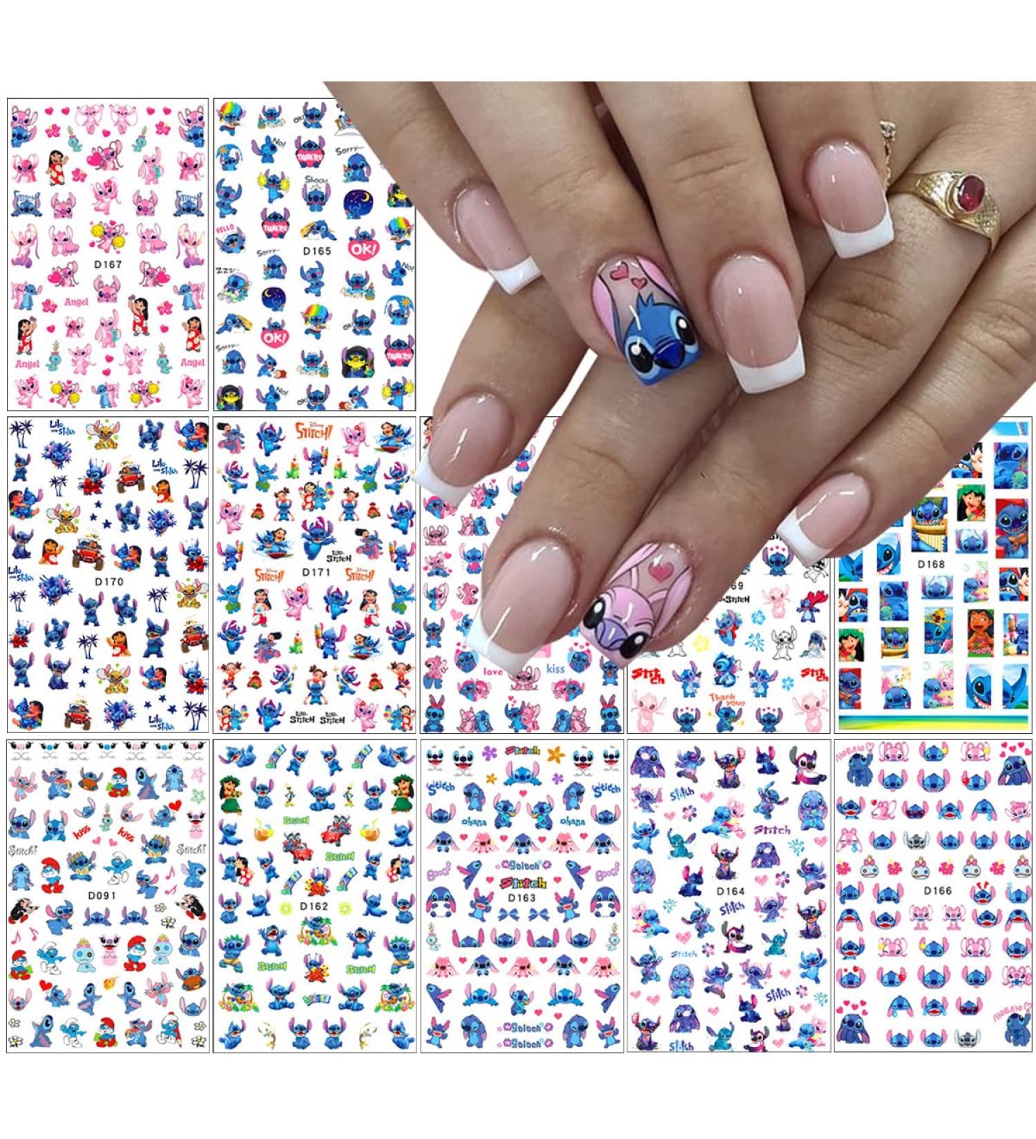 Cute Cartoon 3D Nail Art Stickers - Self-Adhesive Decals for DIY Nail Designs - Luxury Designer Nail Decorations for Girls and Women - Buy Online on GoSupps.com