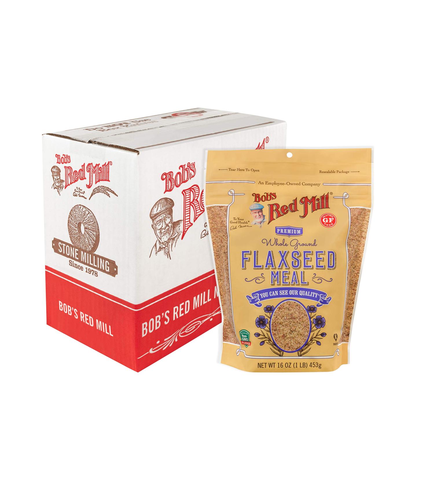 Bob's Red Mill Flaxseed Meal 16-ounce (Pack of 4) - 4 lbs Total - Buy Online on GoSupps.com