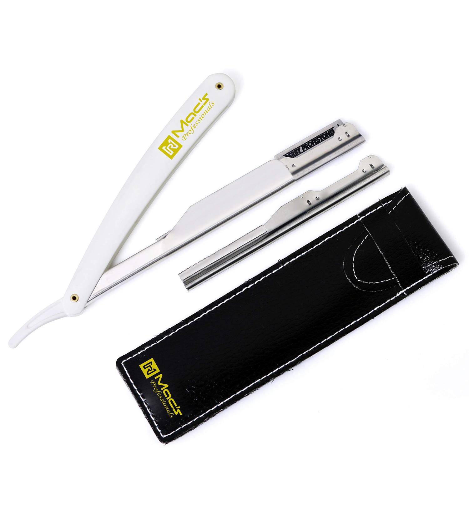 Professional Barber Straight Edge Barber Shaving Razors Macs Brand-50-01 (White) - Buy Online on GoSupps.com