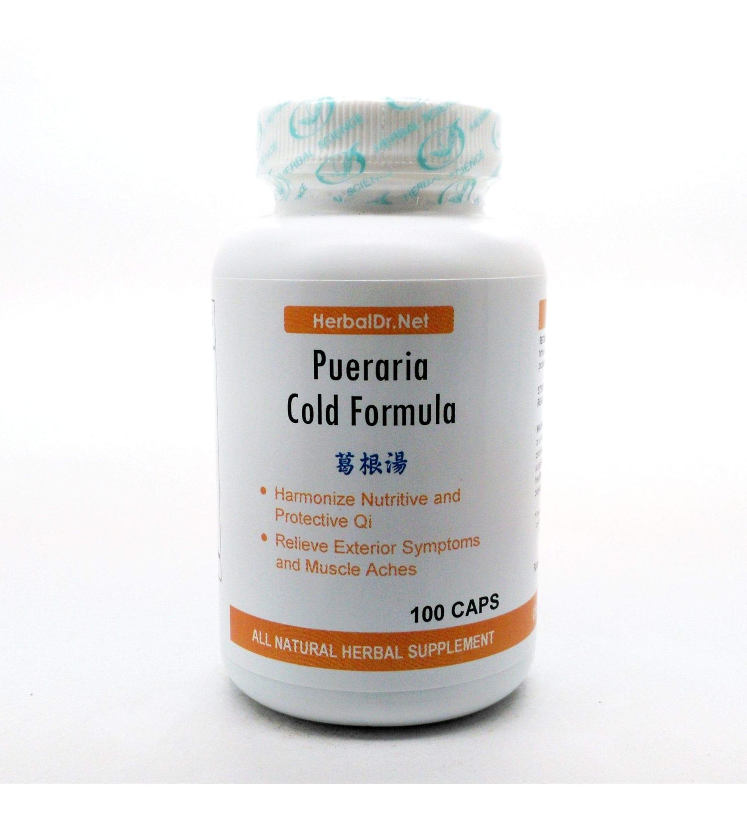 Pueraria Cold Formula Dietary Supplement 500mg 100 Capsules (Ge Gen Tang) C06 100% Natural Herbs - Buy Online on GoSupps.com