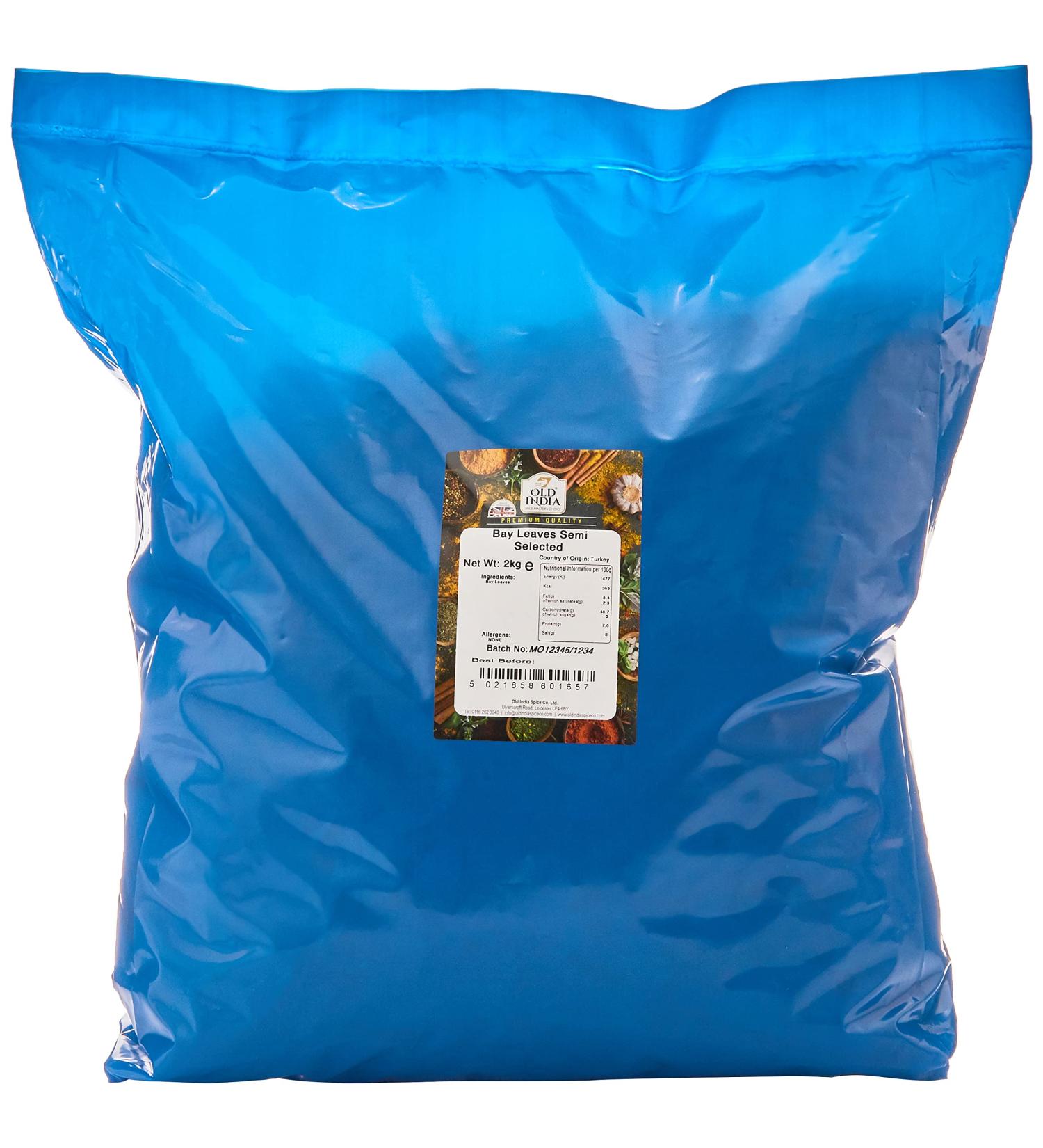 Old India Bay Leaves Semi Selected 2kg - Premium Quality for Culinary Delights - Buy Online on GoSupps.com