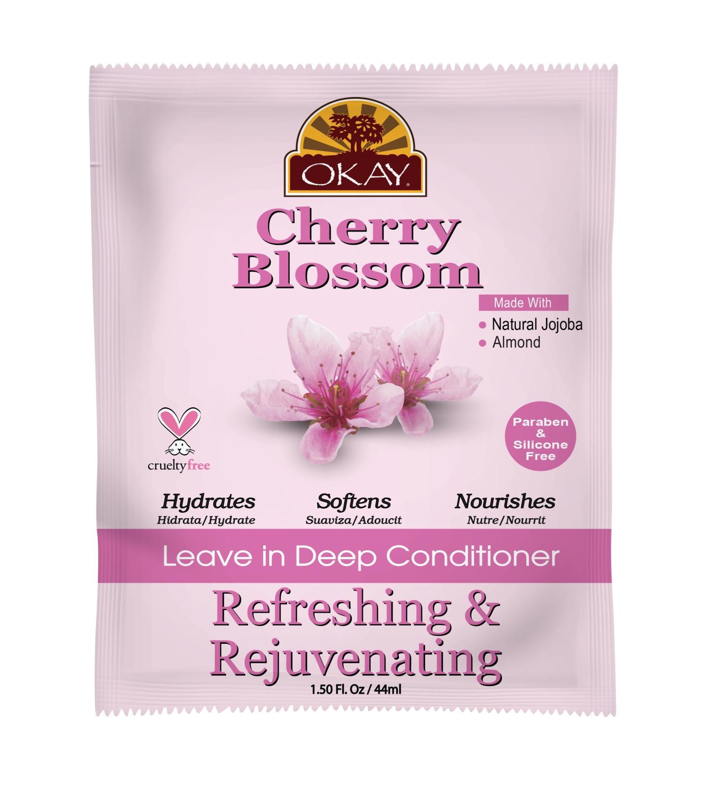 OKAY Pure Naturals Cherry Blossom Leave-In Conditioner 1.5 Ounce 1.5 ounces