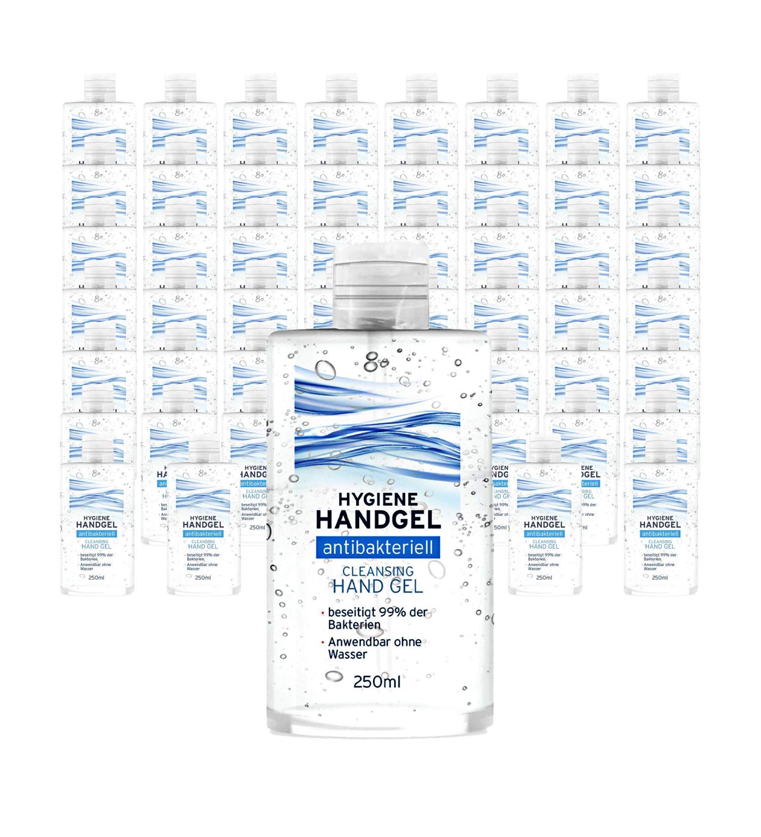 Hygiene Hand Gel 250ml Disinfectant Gel Disinfectant Antibacterial Cleaning Gel (48 x Hygiene Hand Gel)