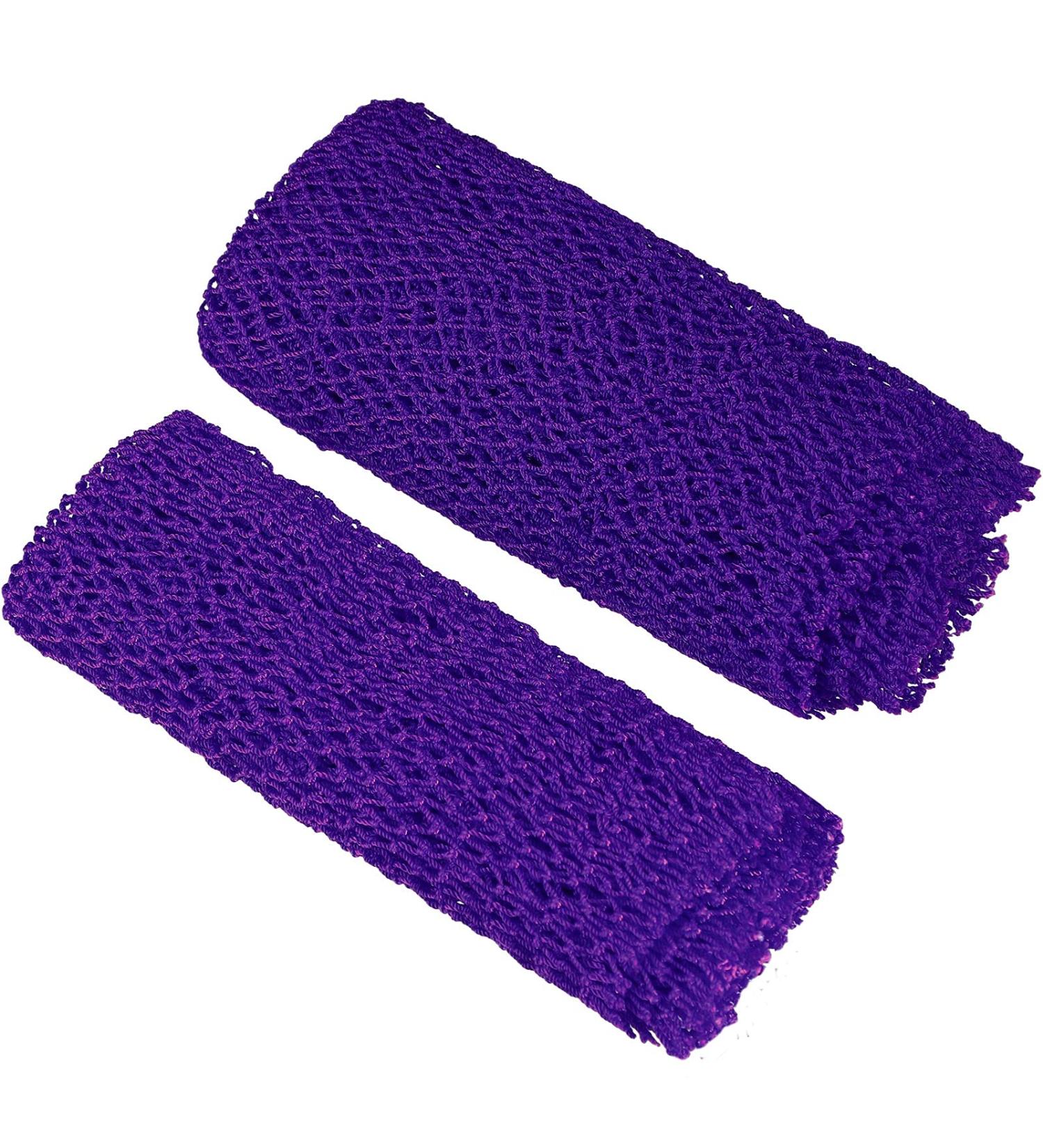 African Exfoliating Bath Sponge Set - Tight Weave Body Scrubber for Smooth Skin - 2 Pack (Purple) - Buy Online on GoSupps.com