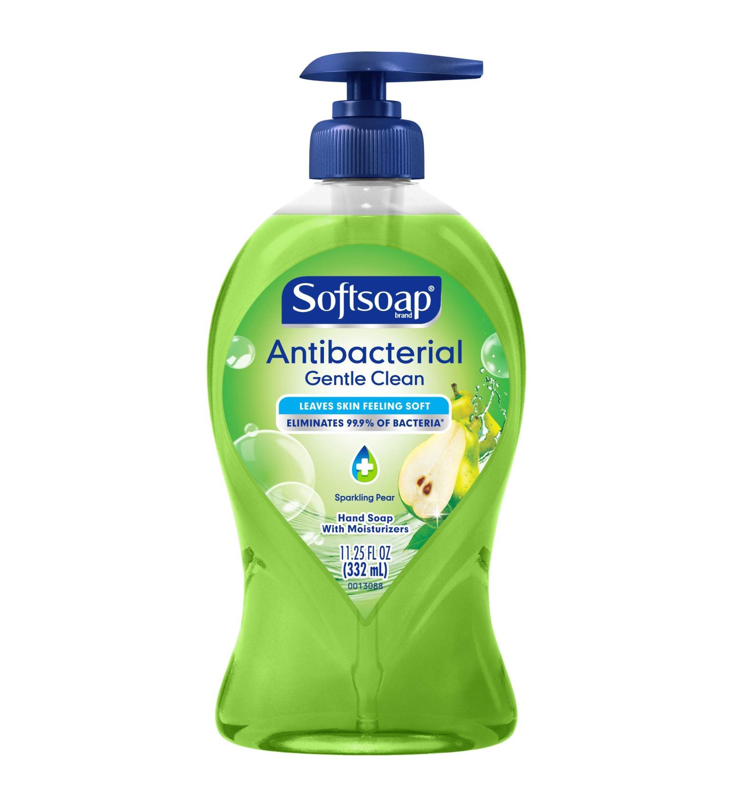 Softsoap Antibacterial Liquid Hand Soap Pump - Gentle Clean Sparkling Pear - 11.25 Fl Oz - Buy Online on GoSupps.com