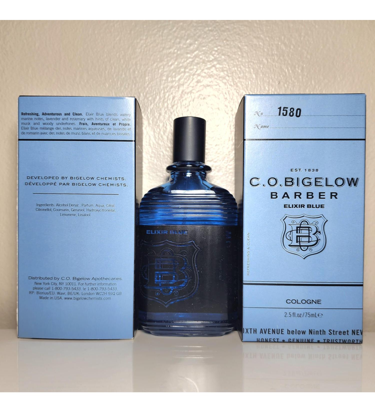 Generic 3 x Elixir Blue Cologne 1580 Bigelow each 2.5 fl oz for men Barber