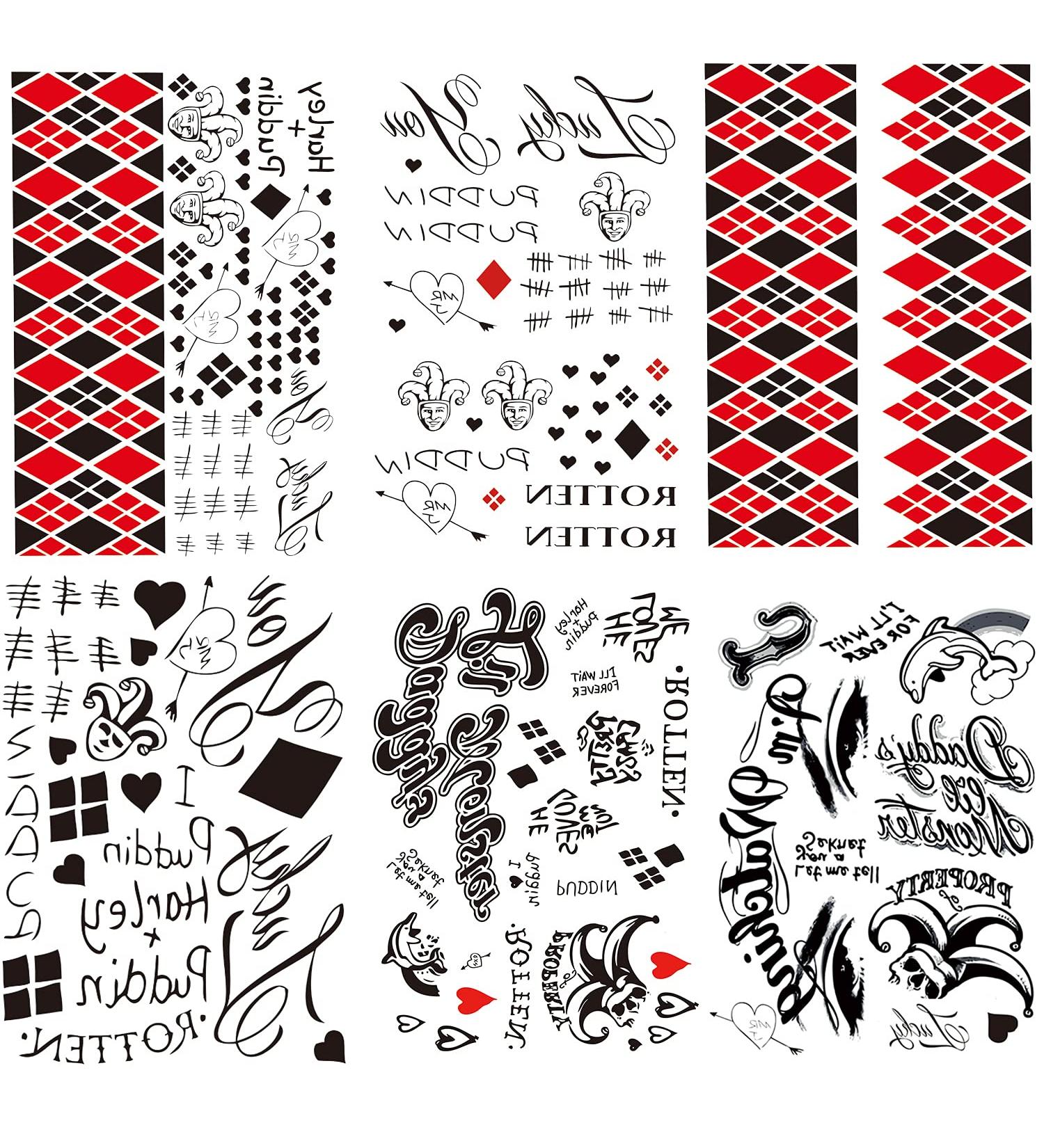 6-Sheet Halloween Fake Temporary Tattoo Stickers for Women, Girls & Kids - Perfect for Halloween Costume Party Makeup - Buy Online on GoSupps.com