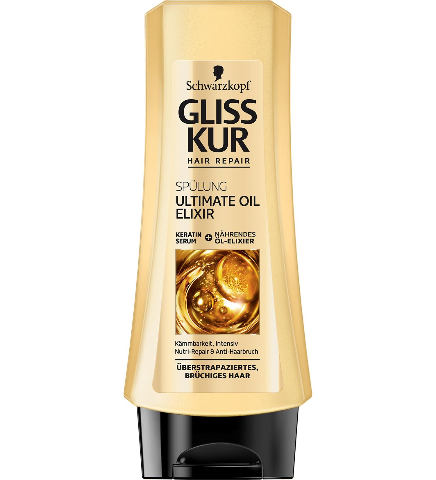 Schwarzkopf Gliss Kur Ultimate Oil Elixir Lot de 3 flacons de soin 200 ml