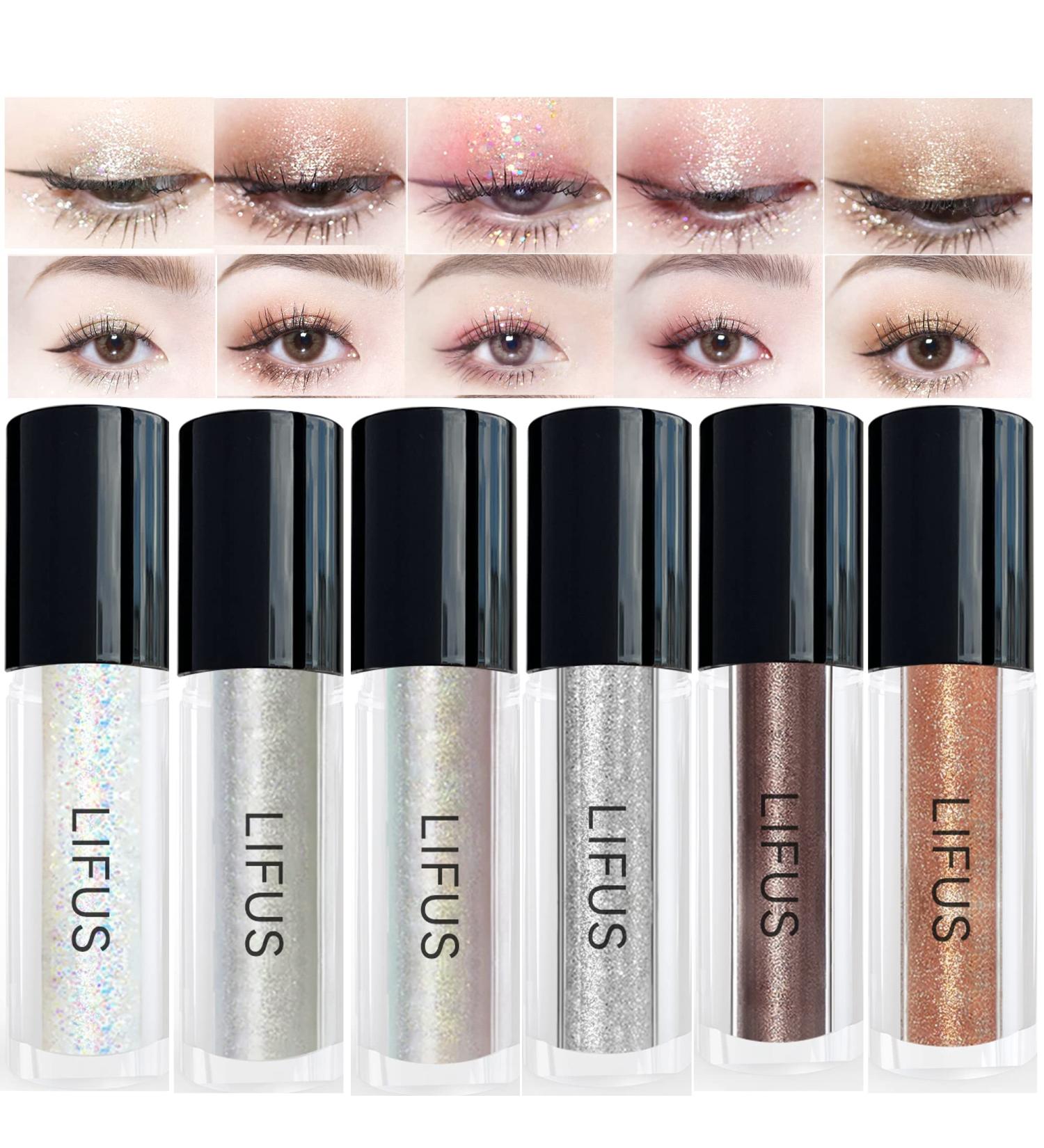 Korean Liquid Glitter Eyeshadow - Long Lasting, Highly Pigmented & Quick-Drying | Shimmer Sparkle Bling Metallic Eyeliner Glue Makeup - C1 - Buy Online on GoSupps.com