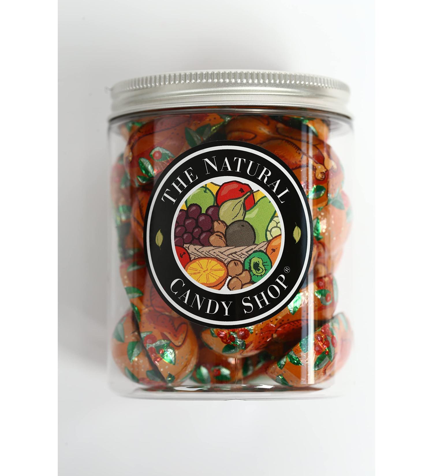 Natural Candy Shop Milk Chocolate Foiled Turkeys 200g Candy Jar x 9 units 200g x 9 - Buy Online on GoSupps.com