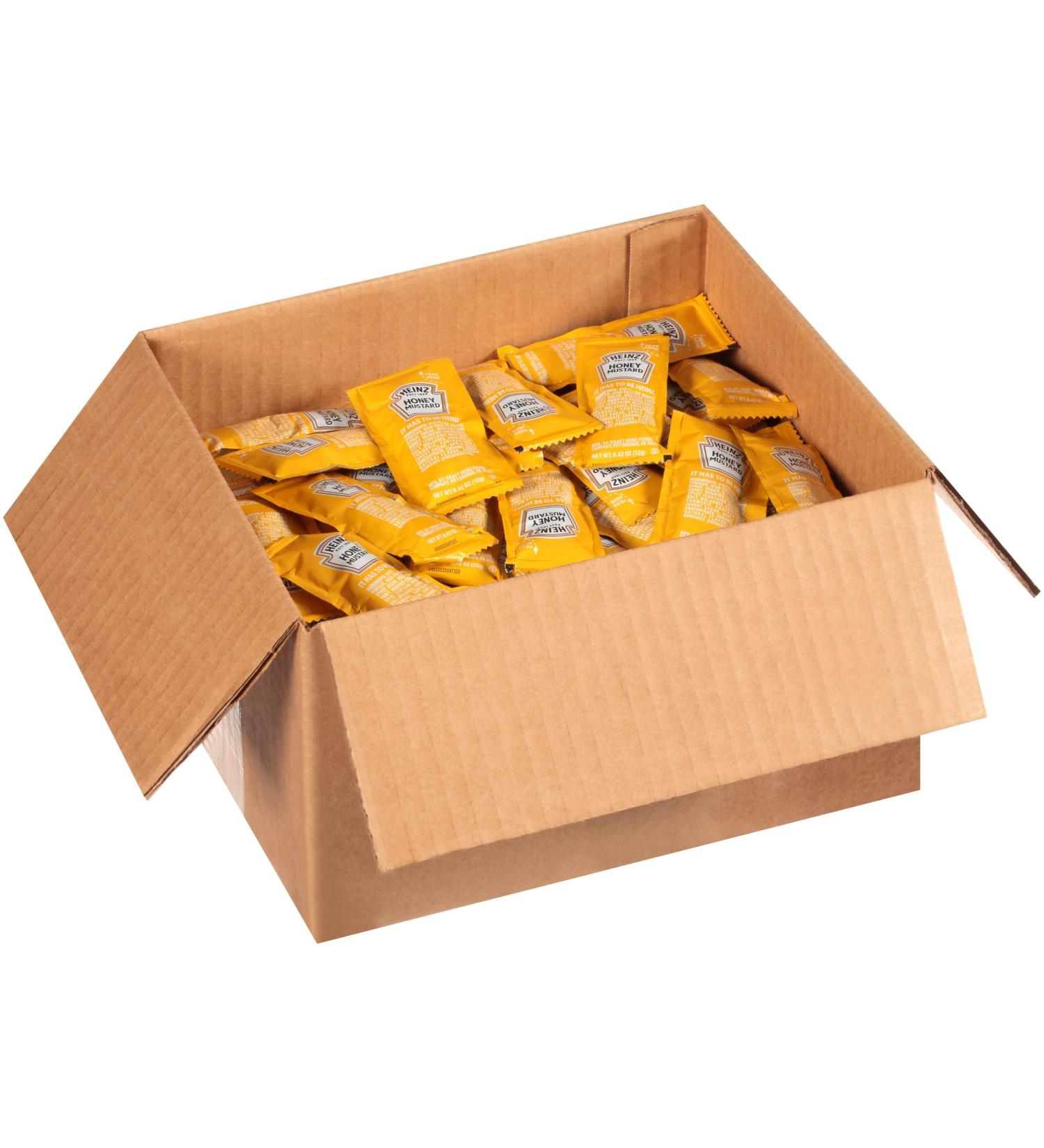 Heinz Honey Mustard Dressing Single Serve Packets 0.4 oz (Pack of 200) - 0.42 Ounce Honey Mustard Packets - Buy Online on GoSupps.com