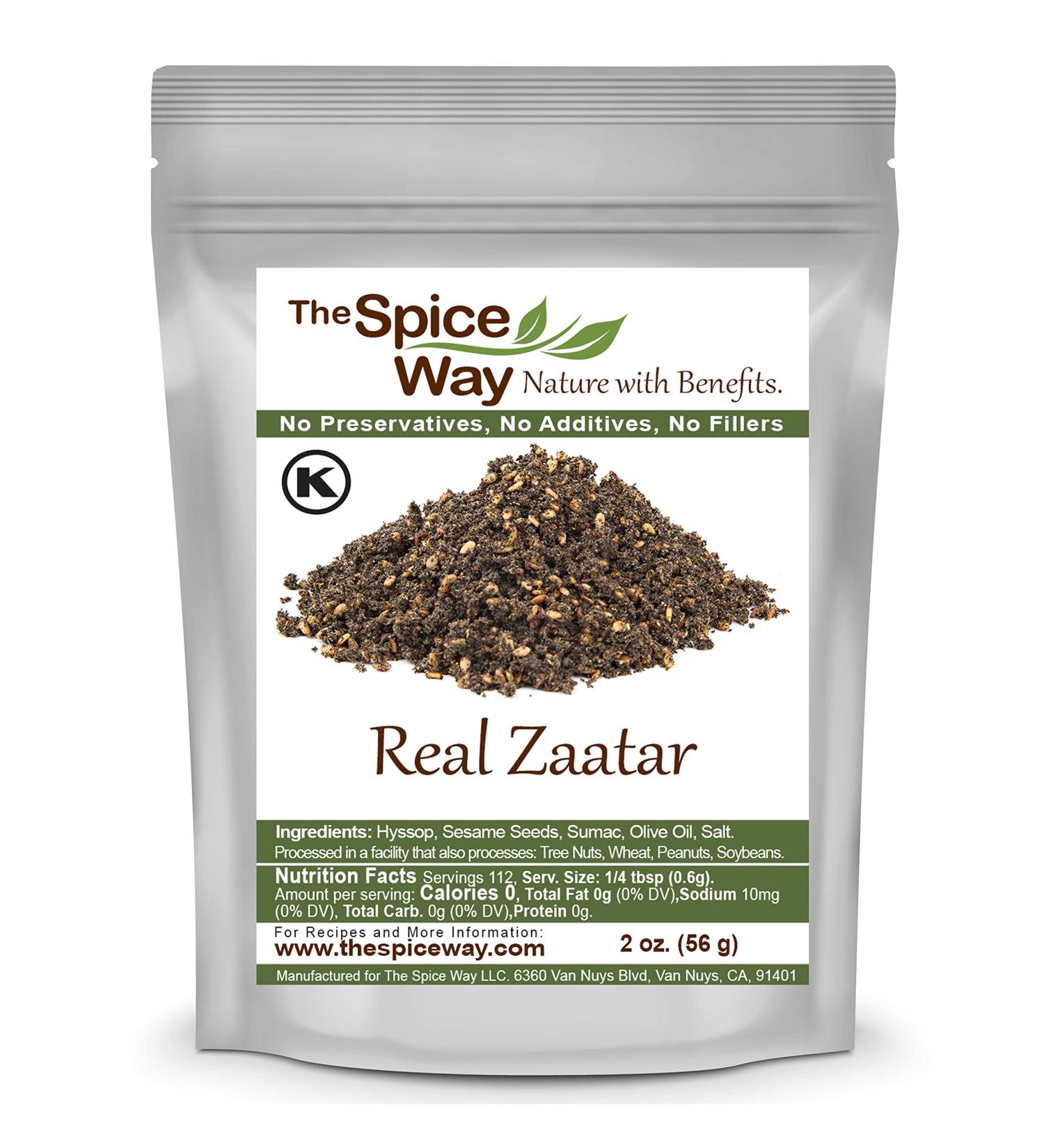 Authentic Zaatar with Hyssop Spice Blend - 2 oz | No Thyme | Sumac | No Additives - Buy Online on GoSupps.com