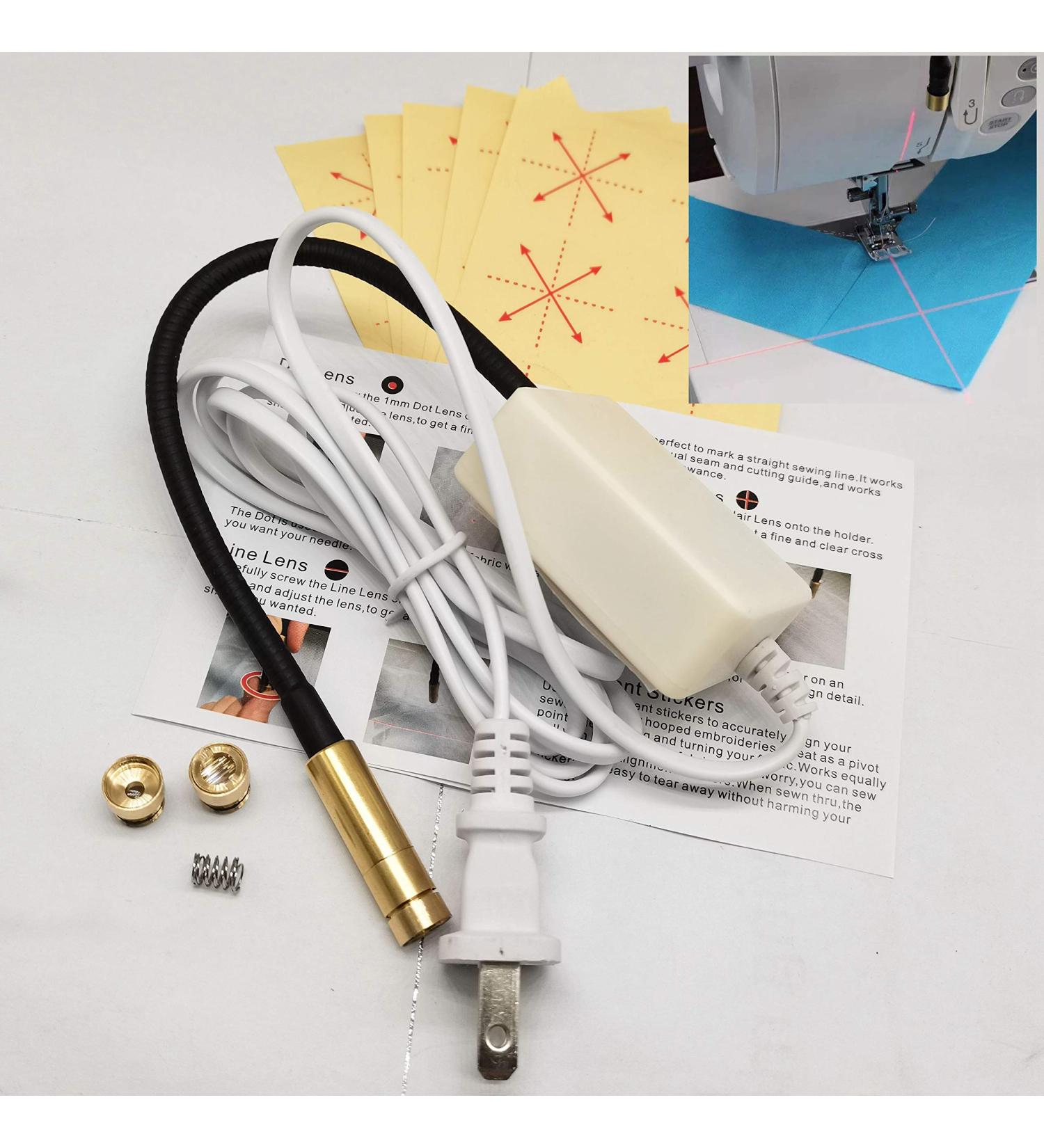 HONEYSEW 3-in-1 Sewing Machine Quilting Light - Adjustable Line Crosshairs, Dot Illumination Heads - Precise Stitching, Easy Mounting with Hook and Loop Tape - Buy Online on GoSupps.com