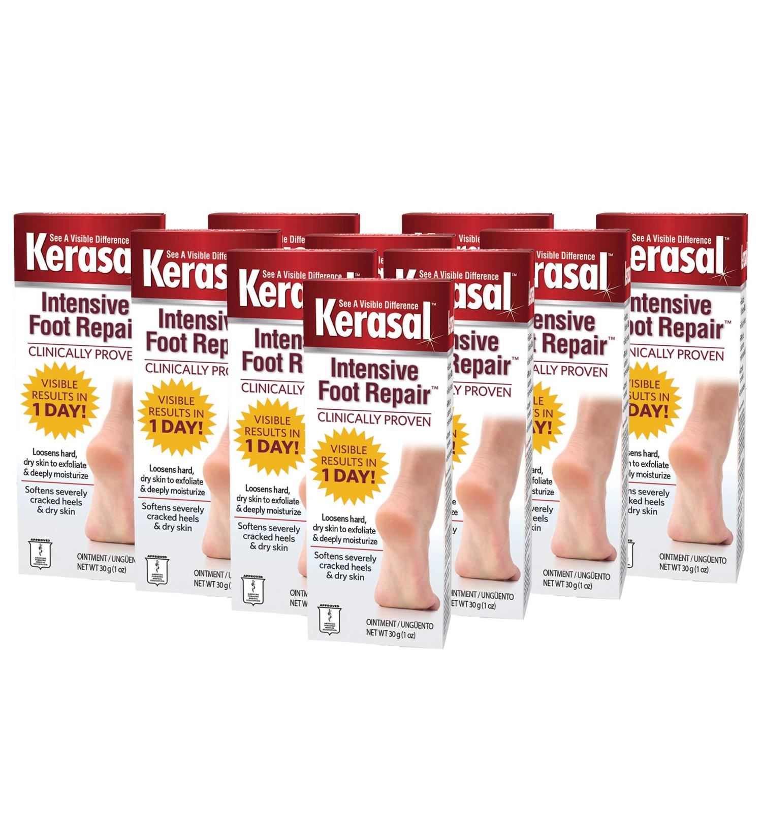 Kerasal Intensive Foot Repair Ointment - 1 oz for Cracked Heels & Dry Skin - Buy Online on GoSupps.com