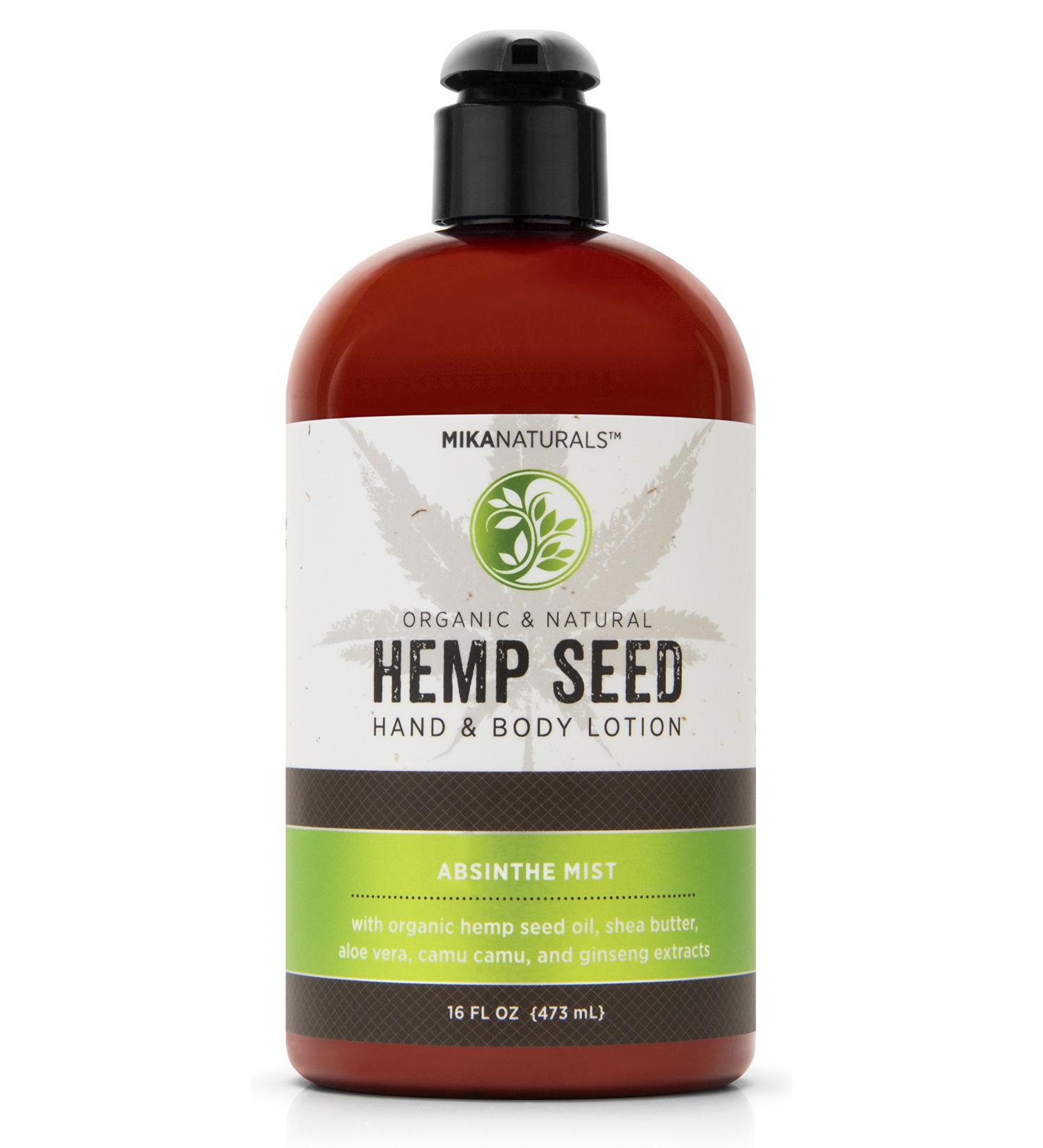 MIKA NATURALS Hemp Seed Hand & Body Lotion (Absinthe Mist) 16 fl. oz.