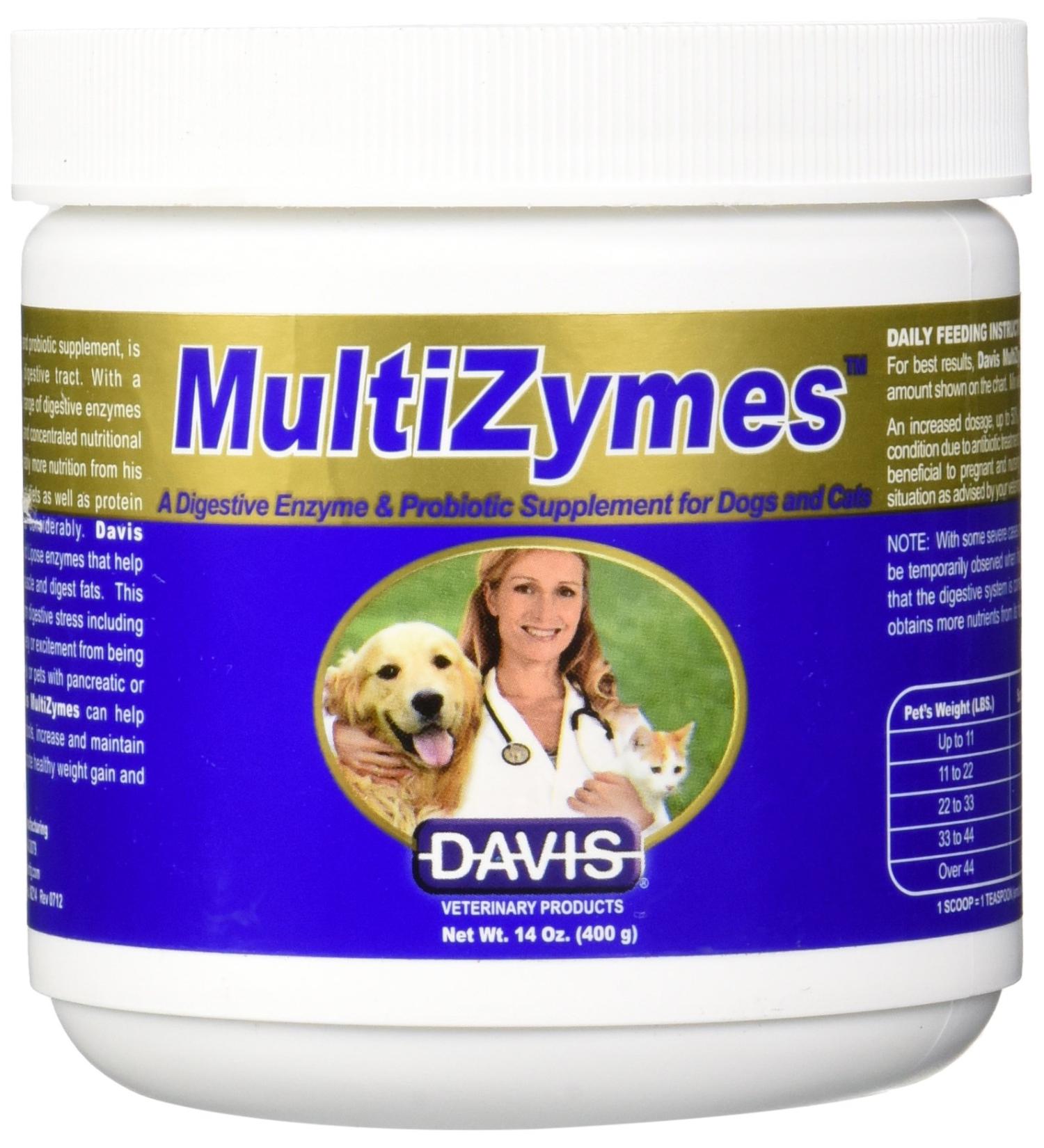 Davis MultiZymes Nutritional Supplement 14 oz - Superior Digestive Support - Buy Online on GoSupps.com