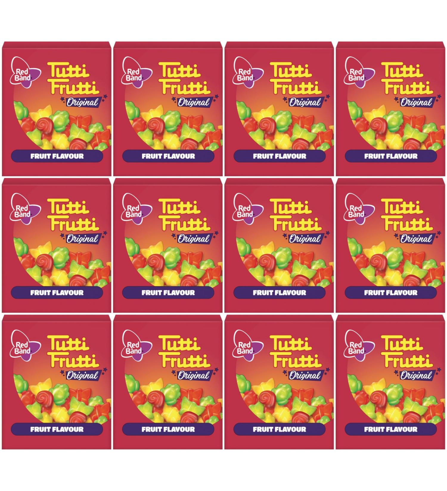 Red Band Red Band Tutti Frutti Original - Fruit Flavour - 12 packs 12 x15 g Fruit Gum