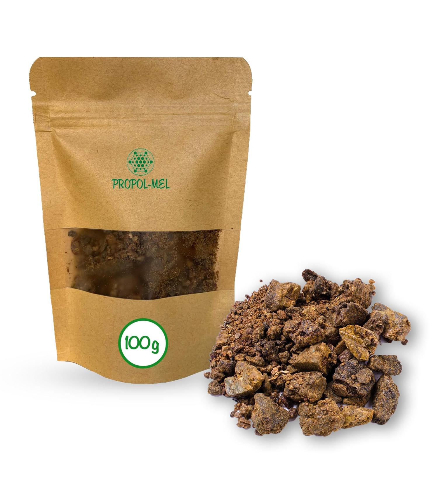 Pure propolis powder (100g) 100% natural. You receive a flat disc (the compact powder being a resin). Propolis not heated directly from the beekeeper. Natural defenses. - Propol-mel - Buy Online on GoSupps.com