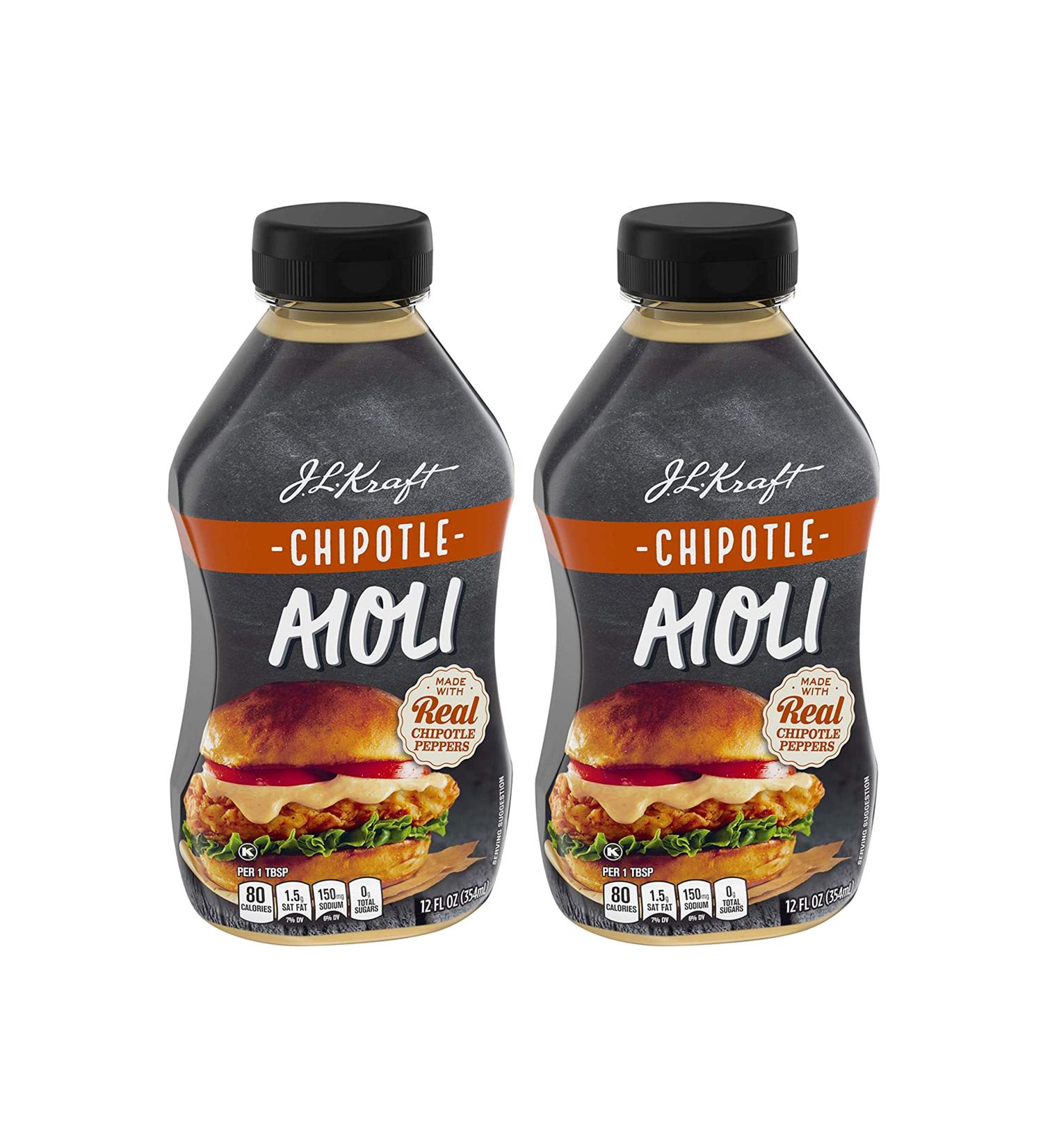 J.L Kraft Chipotle Aioli Spread with Real Chipotle Peppers - 2 Pk (24 oz) - Buy Online on GoSupps.com