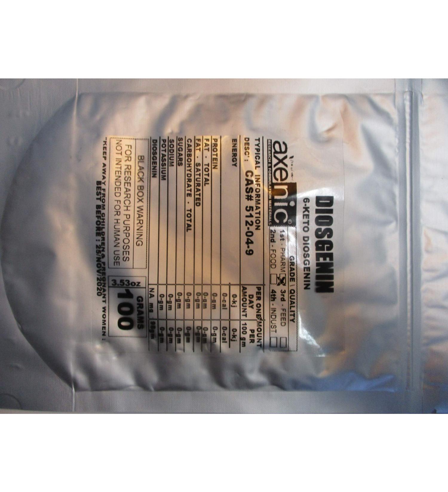 DIOSGENIN 98% Powder 100 Grams Wild YAM Active 6-Keto DIOSGENIN - Buy Online on GoSupps.com