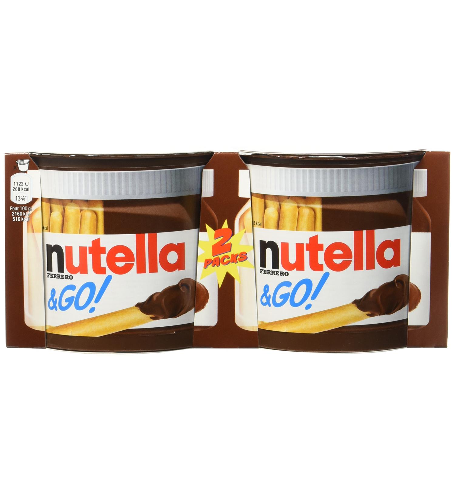 Nutella Cereal Sticks and Spread with Hazelnuts and Cocoa 2 x 13 g Pack of 4 - Buy Online on GoSupps.com