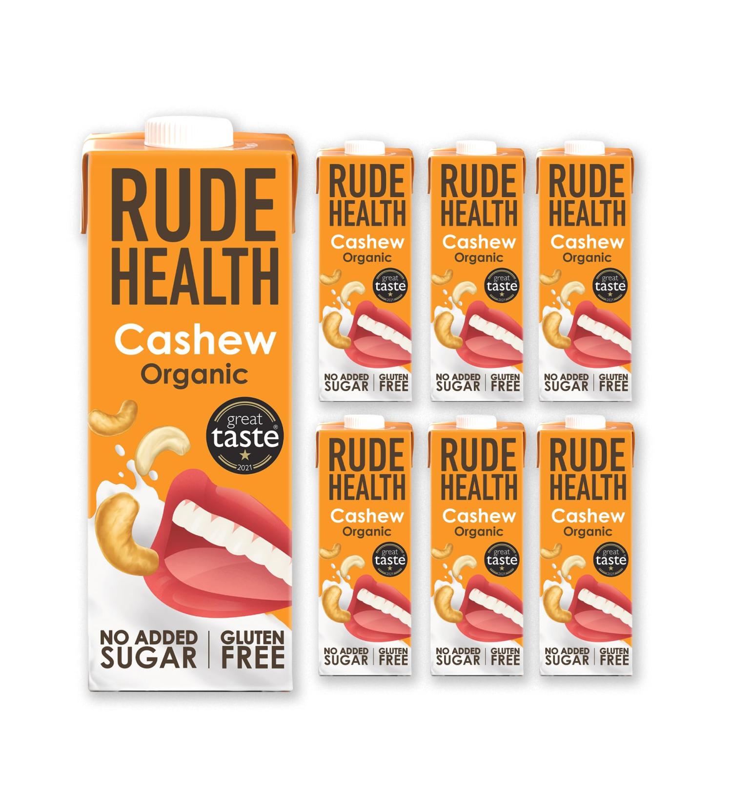 Buy Rude Health Organic Cashew Drink 1L - Dairy-Free Vegan and Gluten-Free | International Shipping Available - Buy Online on GoSupps.com
