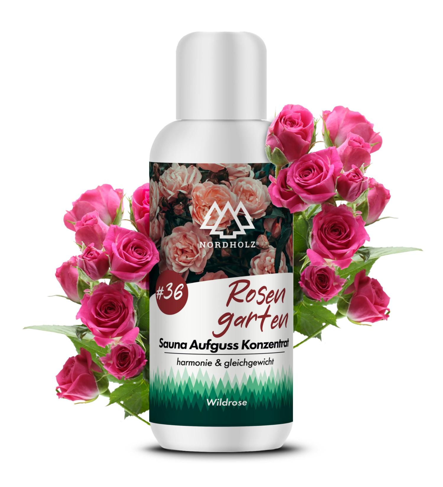 Nordholz Sauna Infusion - 48 Varieties Available | #36 Rose Garden - Natural Sauna Fragrance for Relaxation & Wellness | Premium Sauna Accessories - Buy Online on GoSupps.com