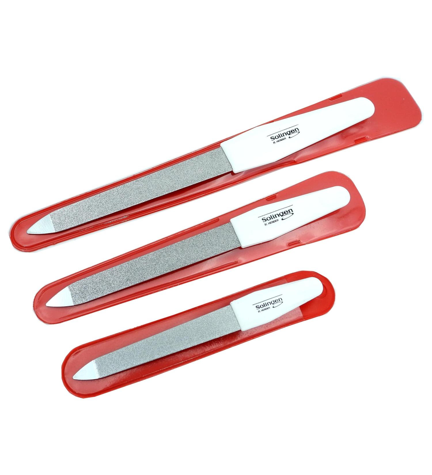 Buy 3 Solingen Professional Nail Files - H.Herder Sapphire Manicure Set | Fine & Coarse Quality Metal Files - Buy Online on GoSupps.com